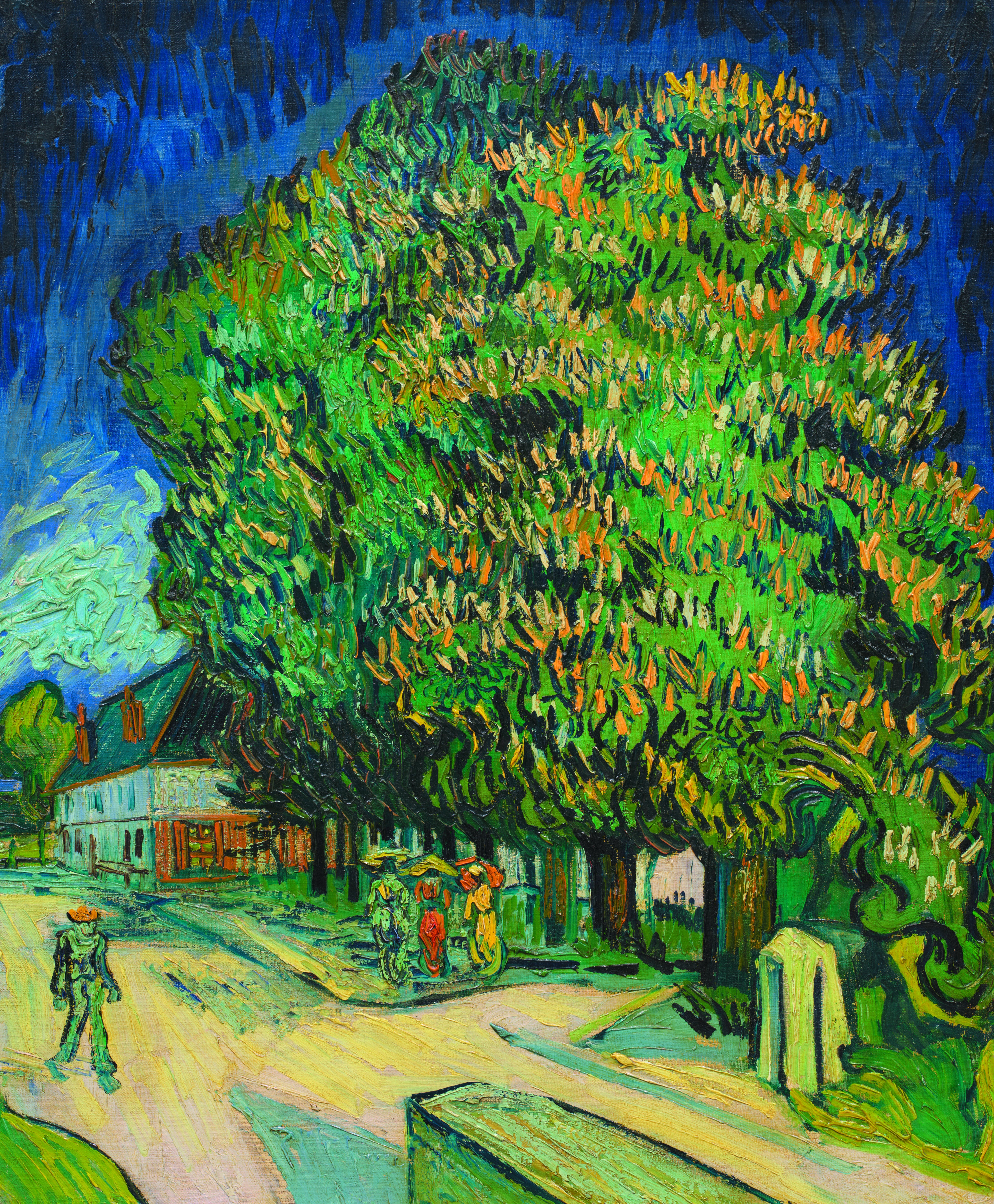 Chataigniers en fleurs by Vincent Van Gogh (PA)