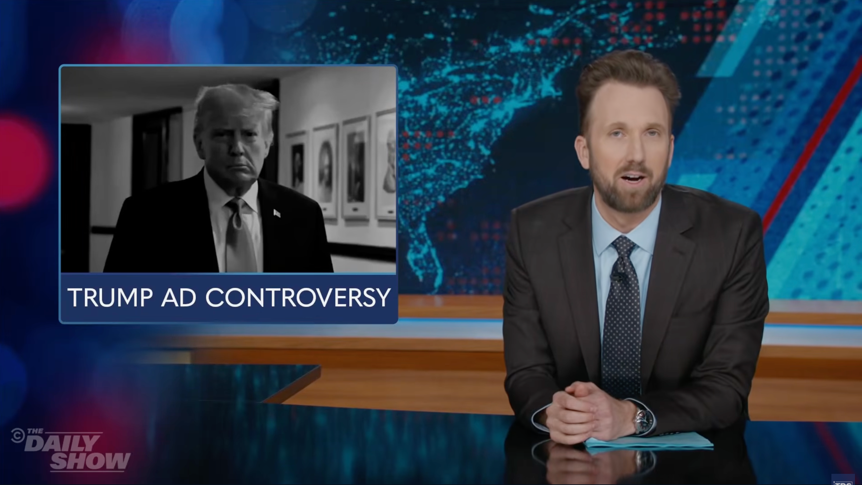 On Tuesday, The Daily Show shredded President Donald Trump over his taxpayer funded ads, which is painted as plainly indefensible