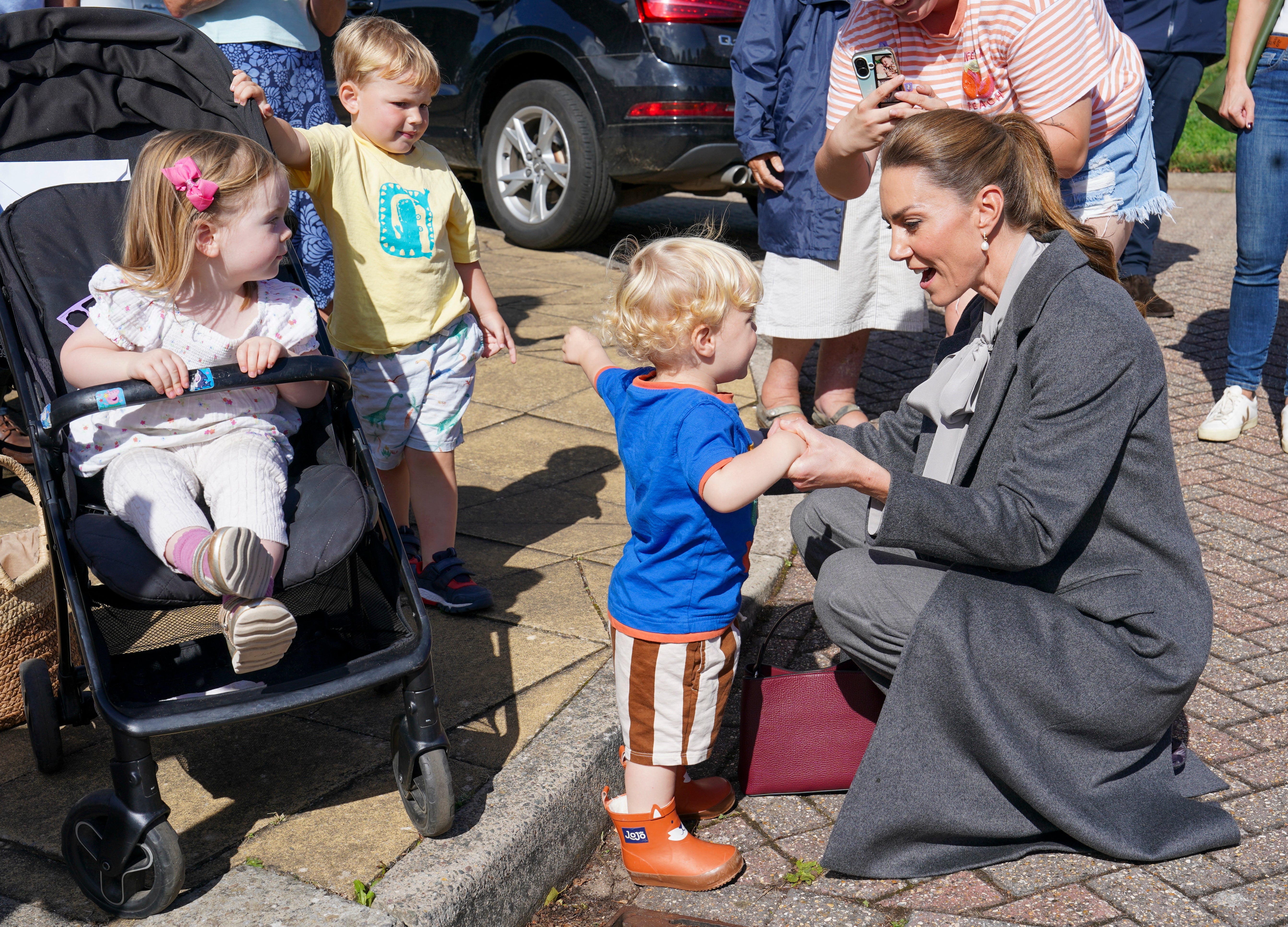 The Princess of Wales also played with Albie Botley-Greenslade in Pulborough