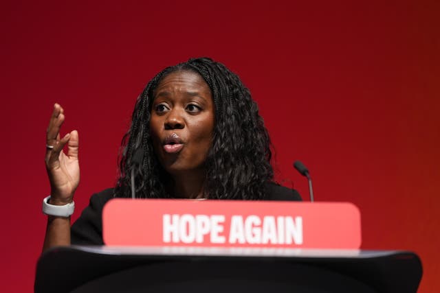 Energy Secretary Miatta Fahnbulleh speaking during the Labour Party conference in Liverpool (Peter Byrne/PA)