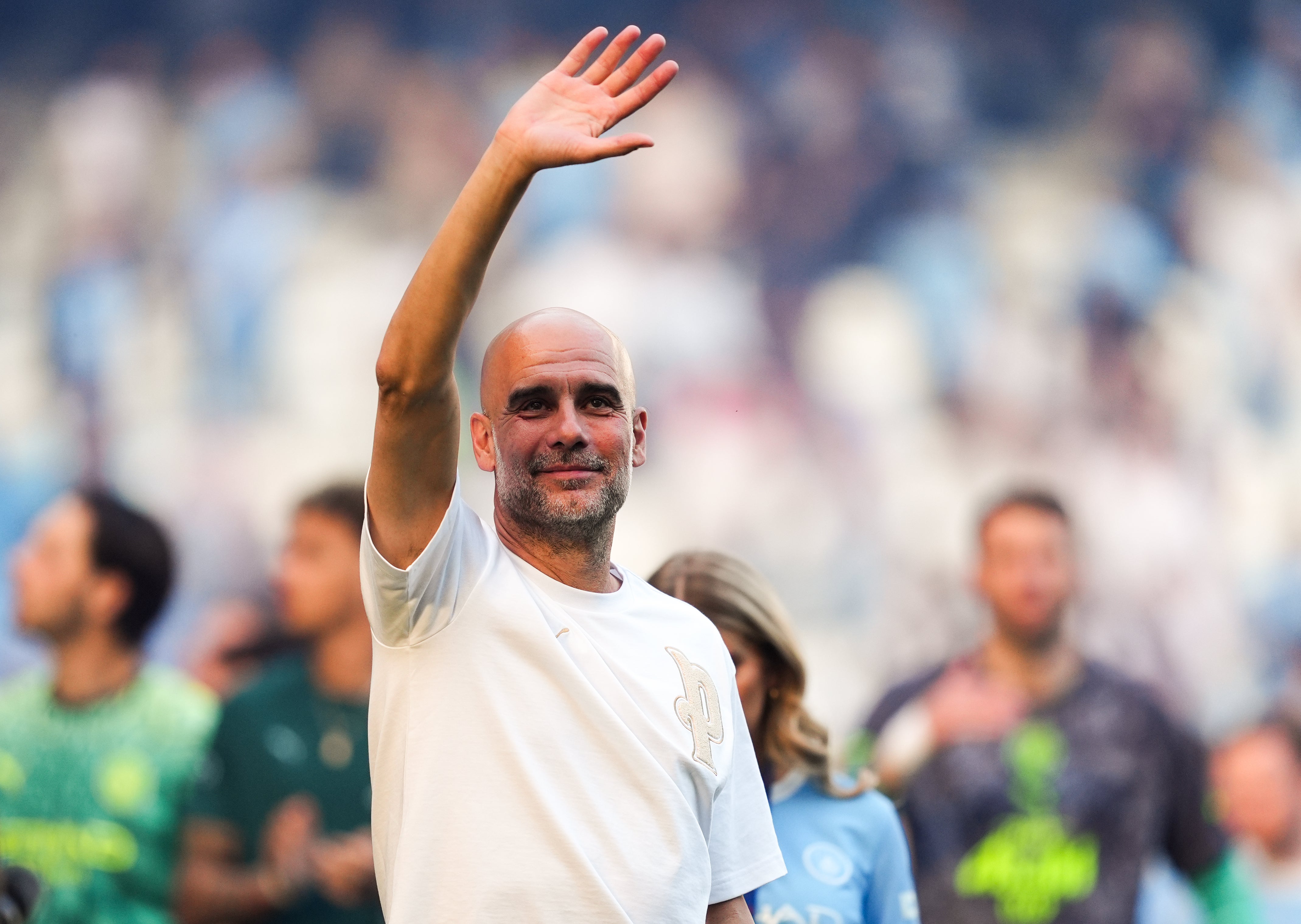 Pep Guardiola offered his full backing to his former club (Martin Rickett/PA) (PA Wire)