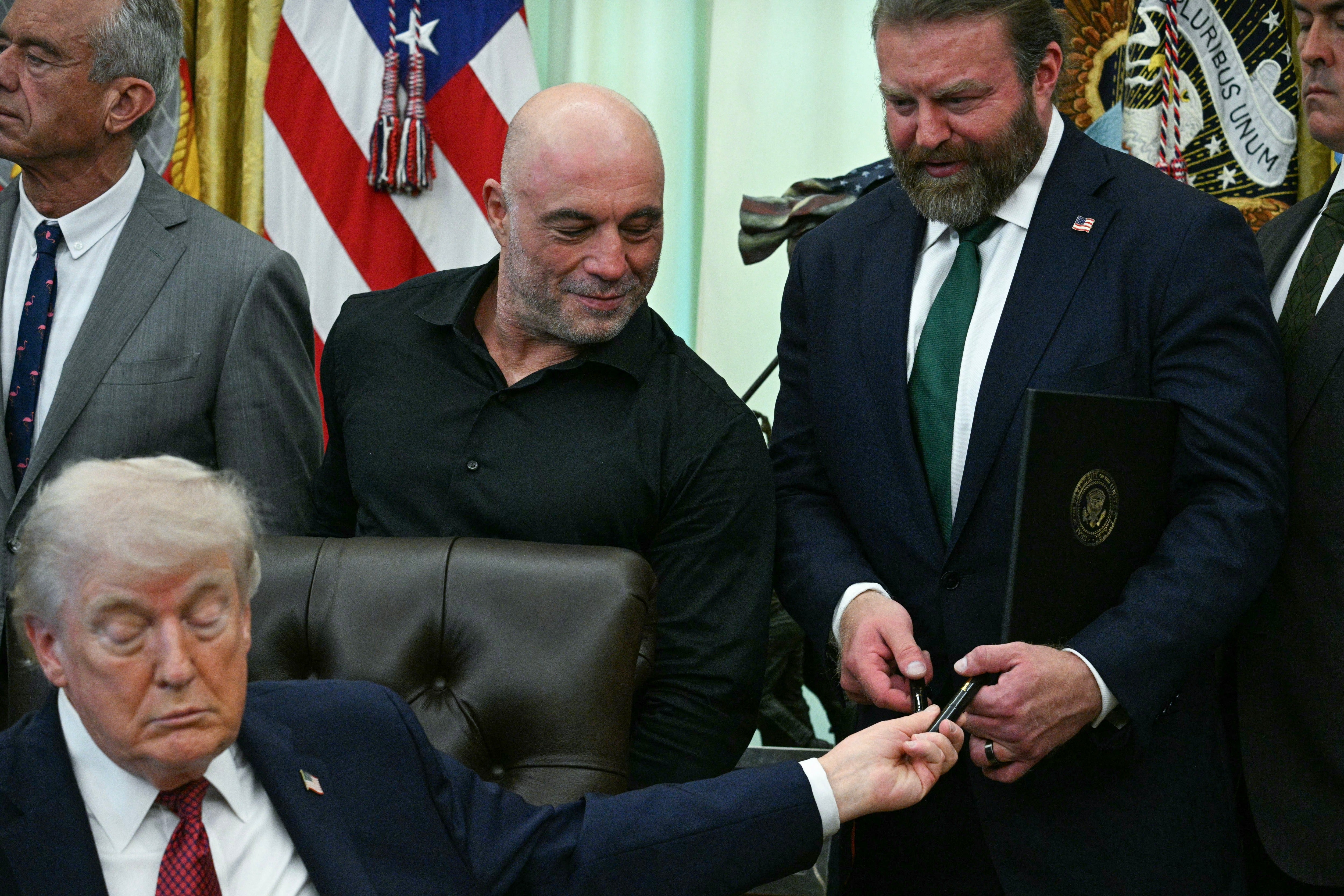 Rogan endorsed Trump in the 2024 election, but he has also criticized the president on several issues, including the war in Iran and a massive immigration crackdown at home