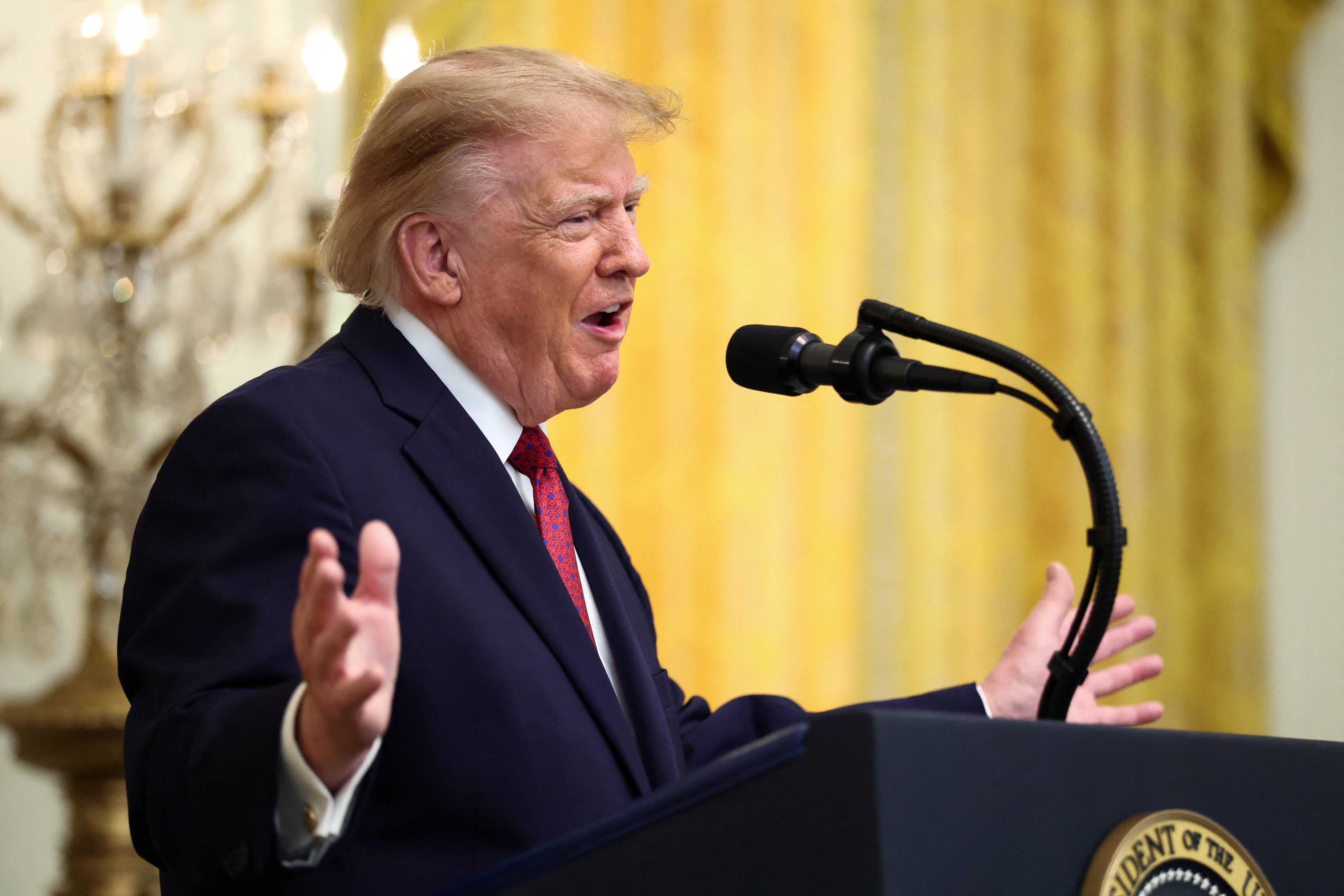 Trump hijacks ‘Hispanic Heritage’ event to tout ballroom, Iraq war and ... Giants QB Jaxson Dart