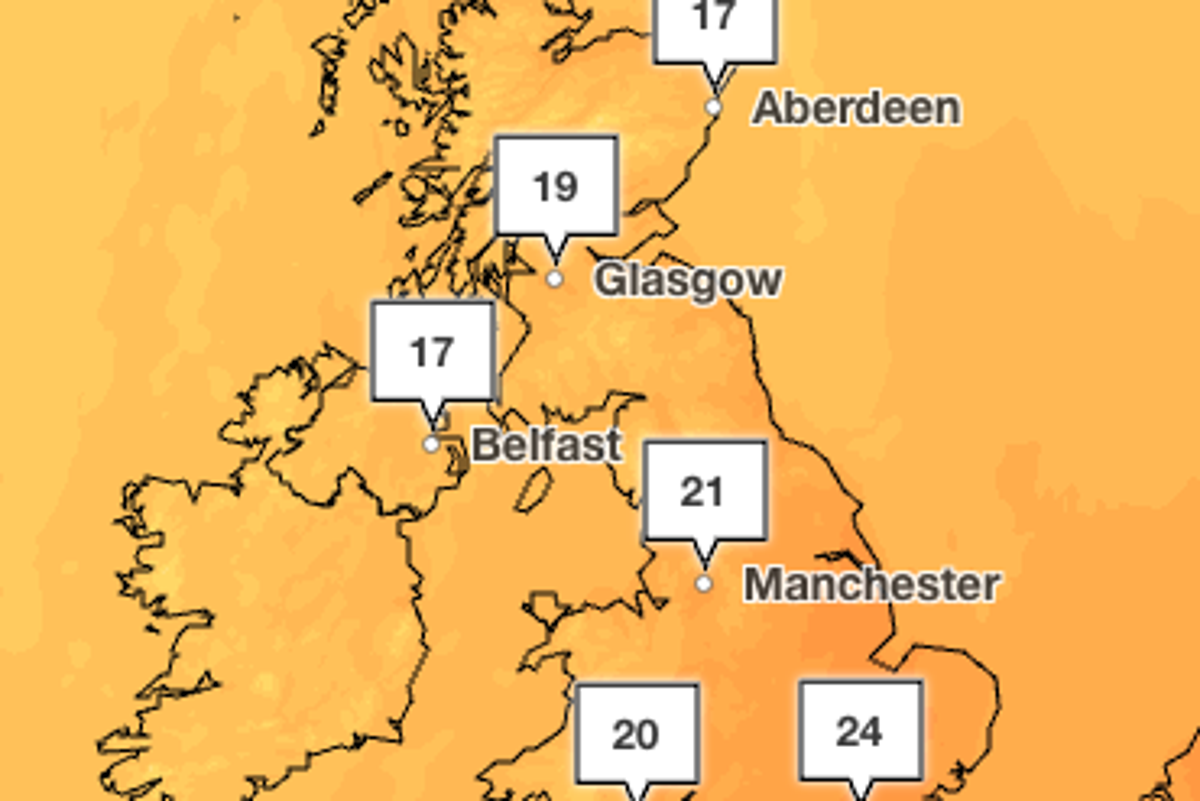 ‘Unseasonably’ warm temperatures expected to hit the UK this week