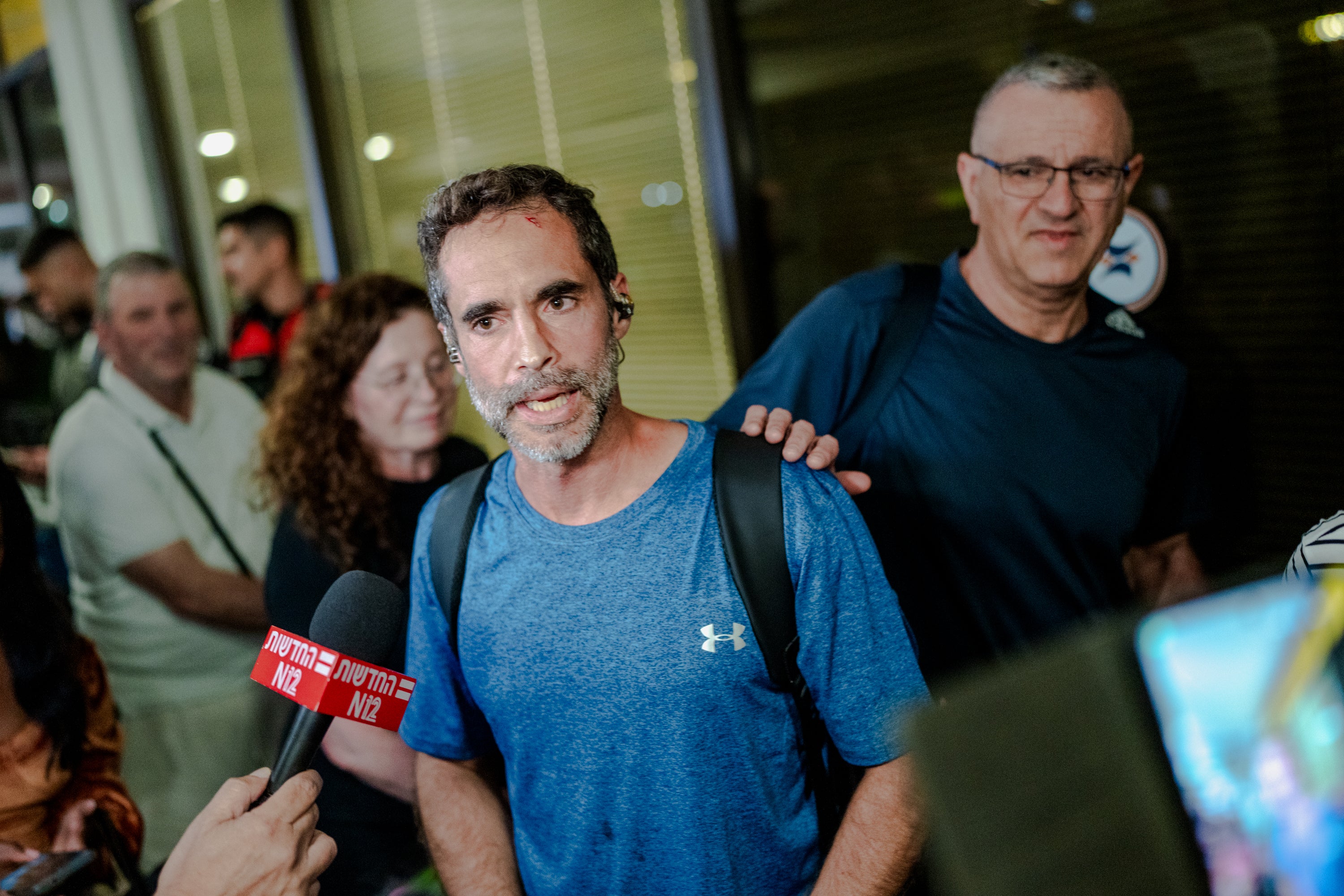 Assaf Regavim, who filmed the first widely circulated video from inside the cabin and helped overpower the pilot (Getty)