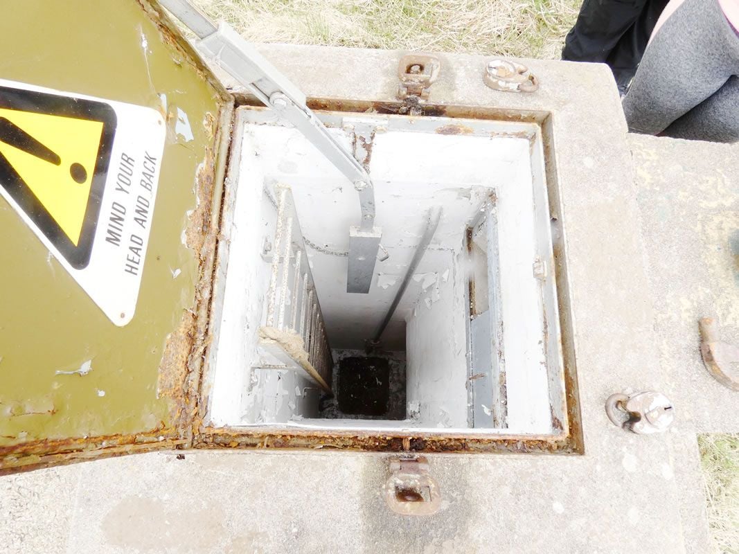 The entrance to the bunker