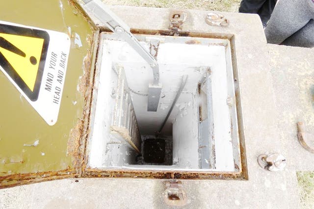 The entrance to the bunker