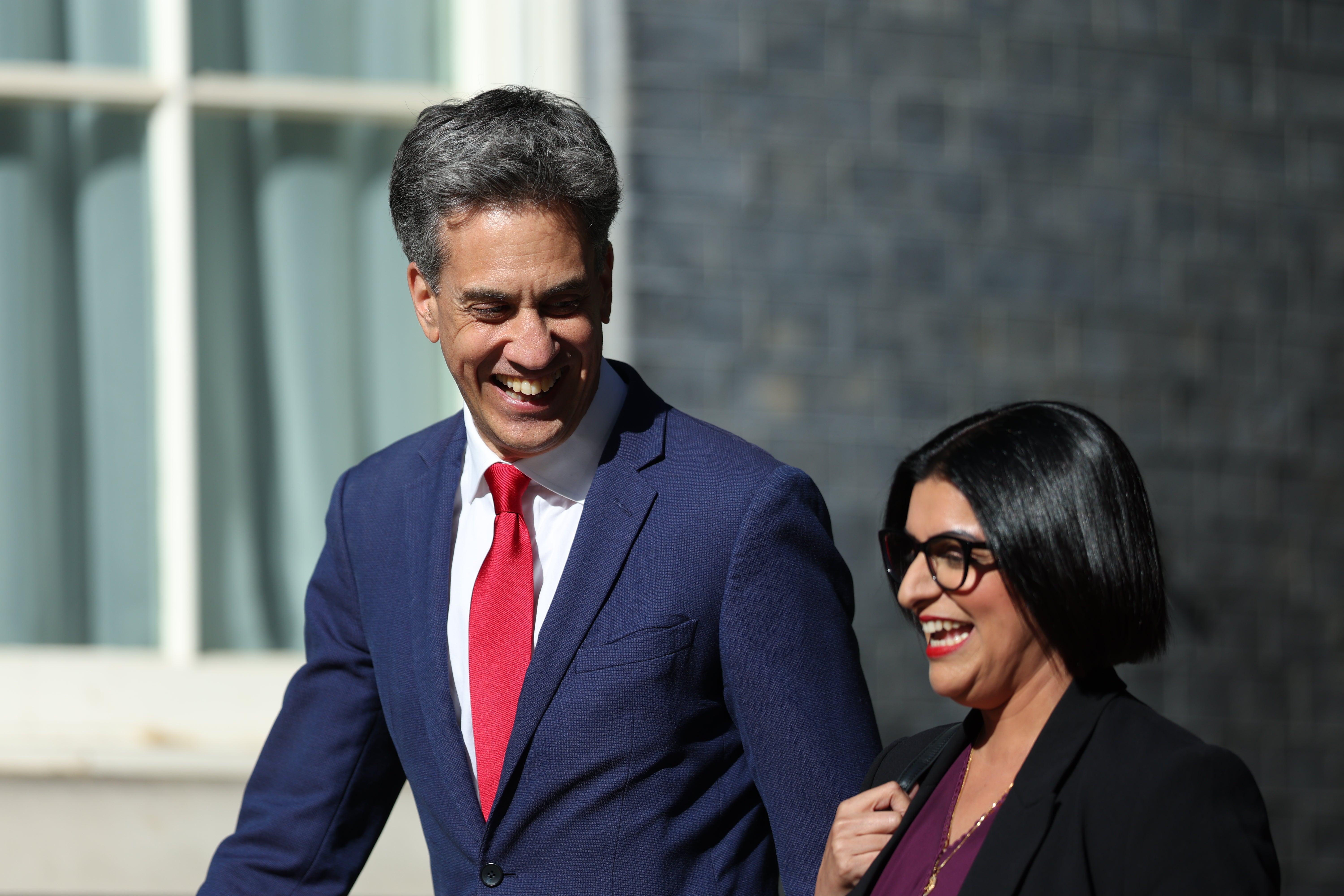 Foreign secretary Ed Miliband and home secretary Shabana Mahmood are said to disagree over the merits of reversing Brexit (Getty)