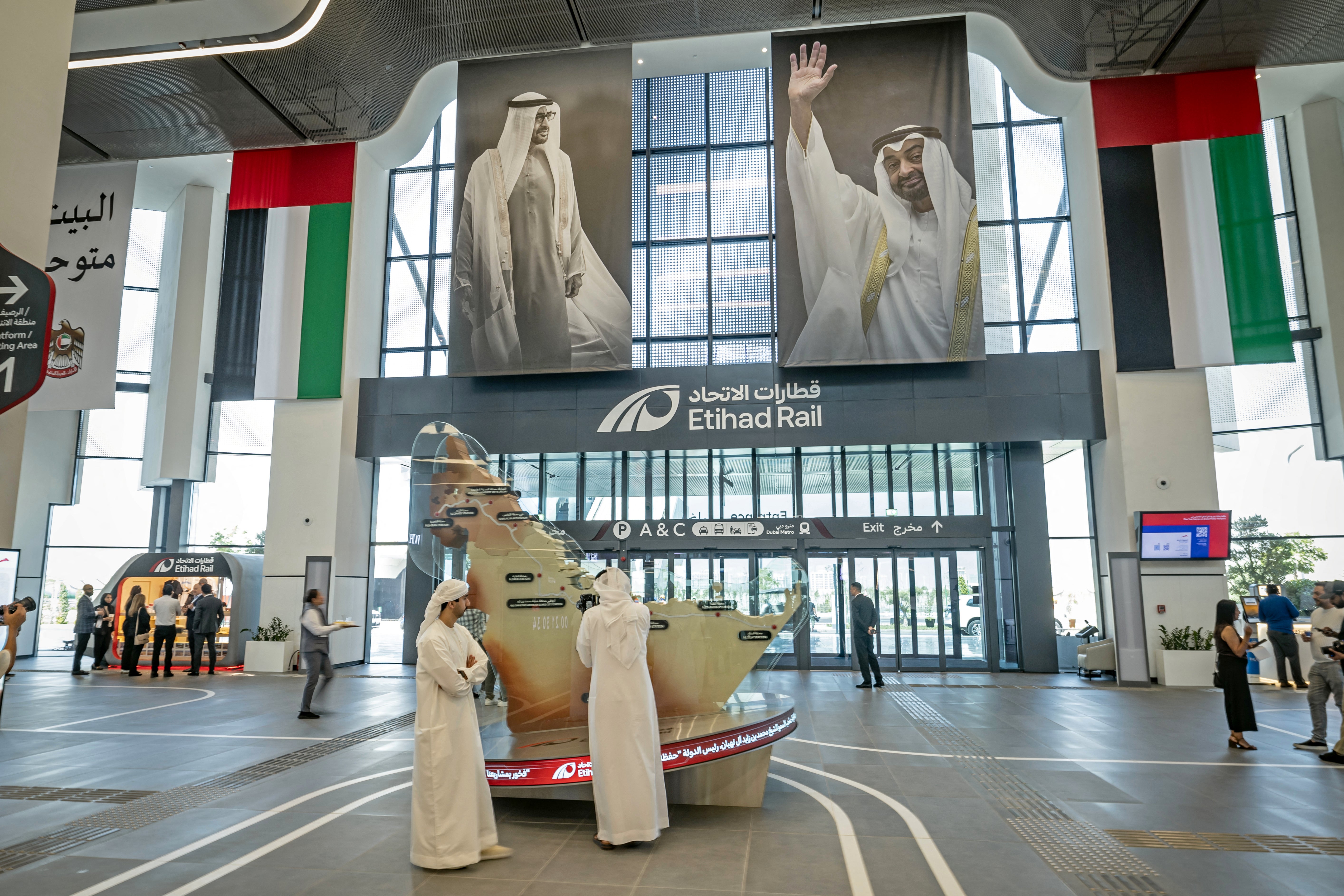 The new Etihad Rail station in Dubai (AFP/Getty)