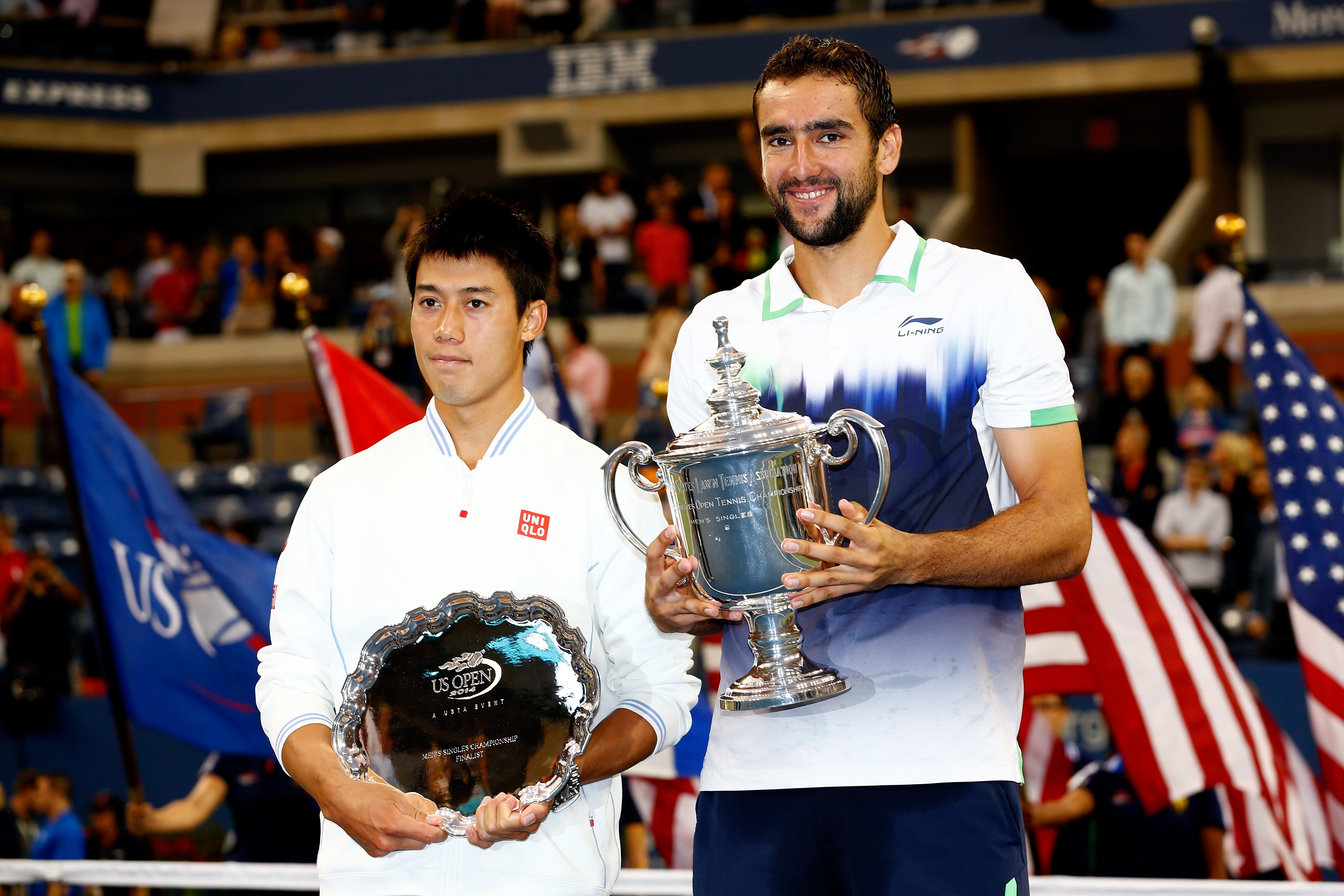 Nishikori reached the final of the 2014 US Open, losing to Marin Cilic (Getty)