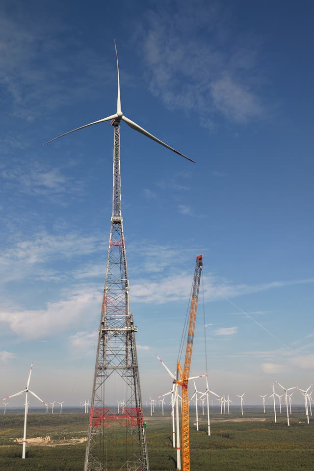 Work on the turbine is not yet complete, with internal wiring still to be installed ahead of its planned inauguration on Nov. 19