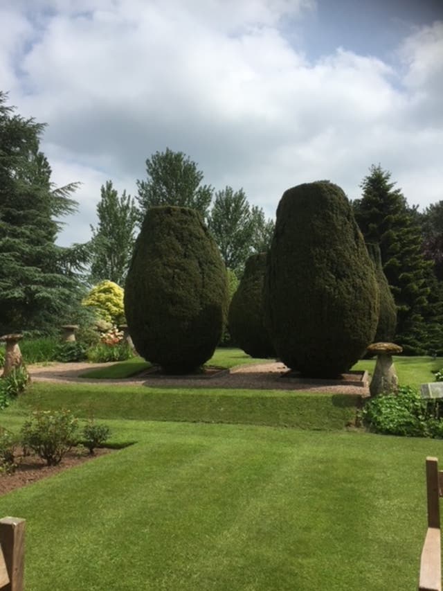 The gardens designed by local gentry before the property was sold