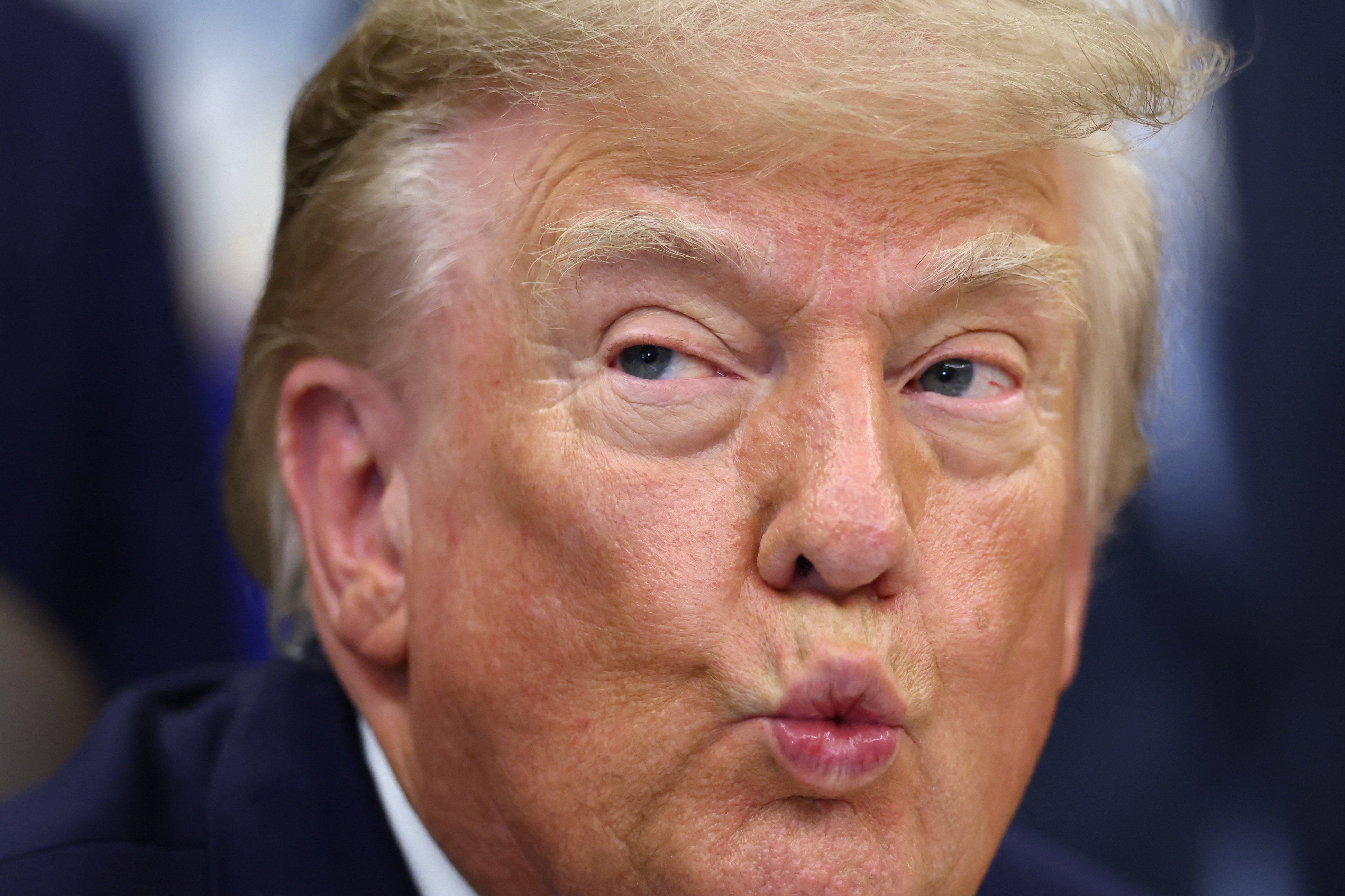 Donald Trump appeared frustrated and grew defensive under a series of straight-forward questions about the state of the US in an interview with TIME