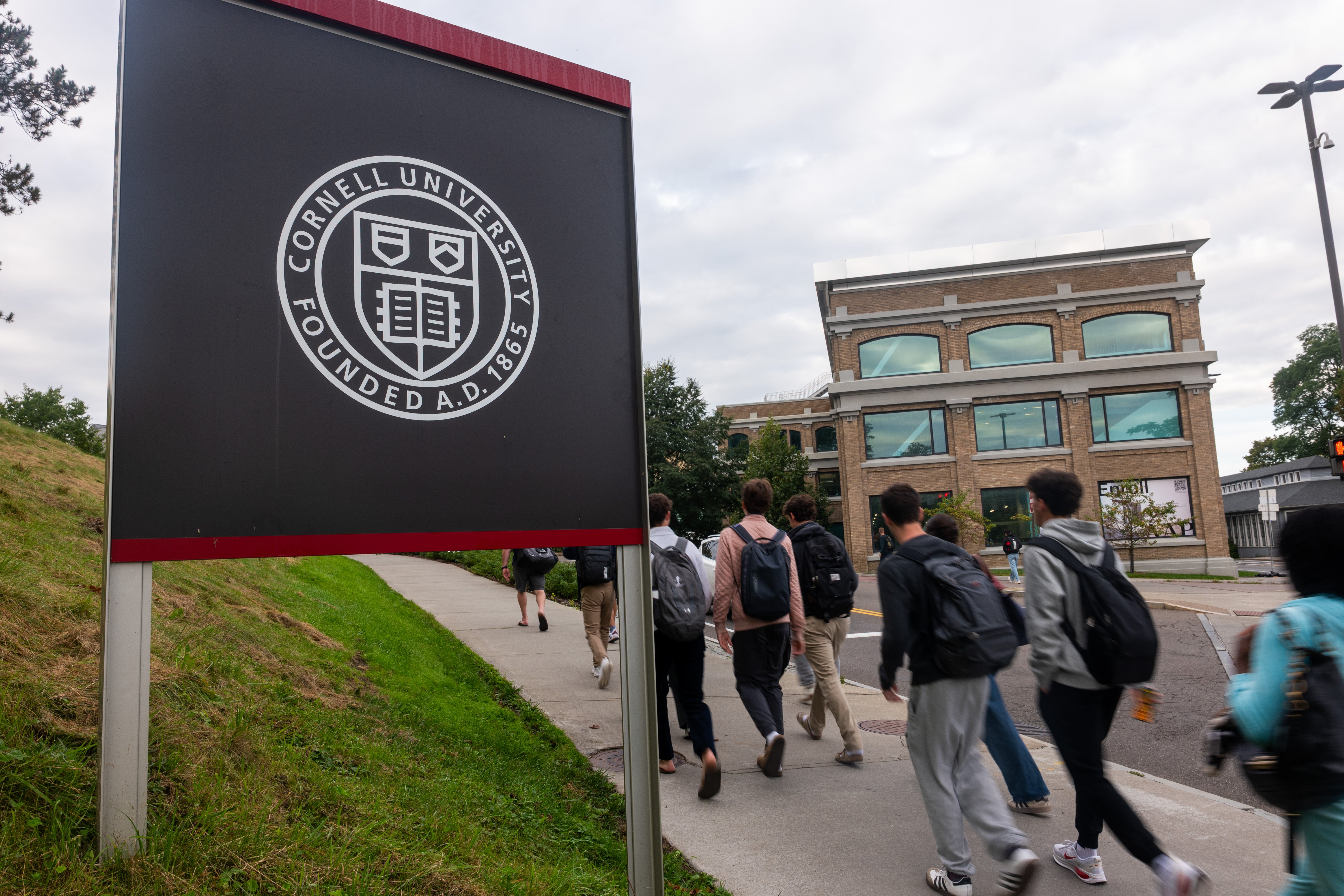 The president was asked by a reporter on Thursday whether the university had ‘done enough to investigate’ the alleged sexual abuse after the institution came under fire (Getty)