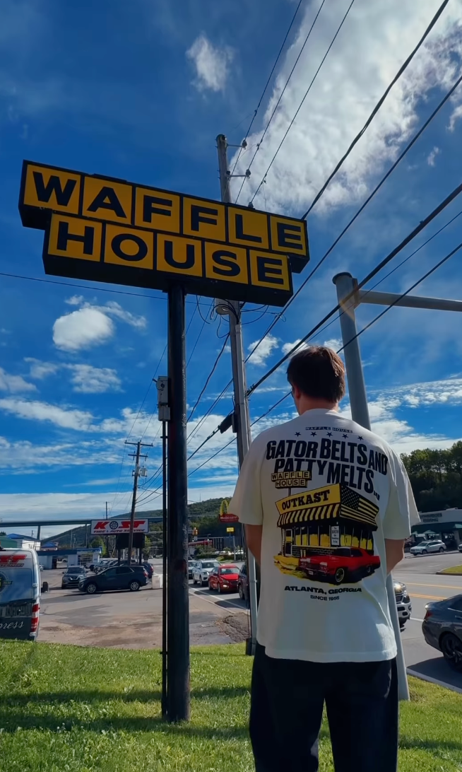 The Waffle House x OutKast merch goes on sale at 11 a.m. EST Friday on the duo’s website (Waffle House)