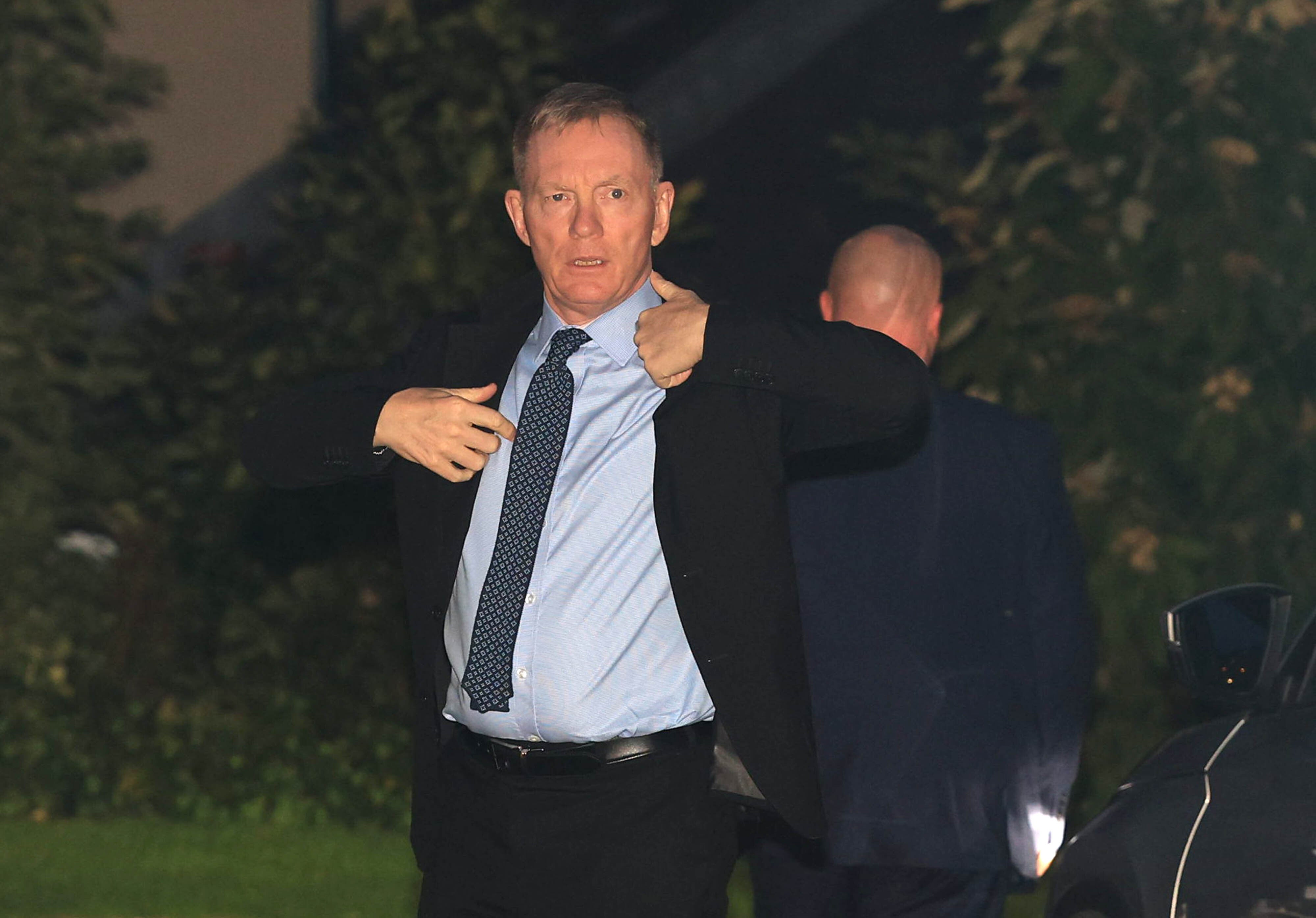 Northern Ireland Secretary Sir Chris Bryant arrives at Hillsborough Castle (Liam McBurney/PA) (PA Wire)