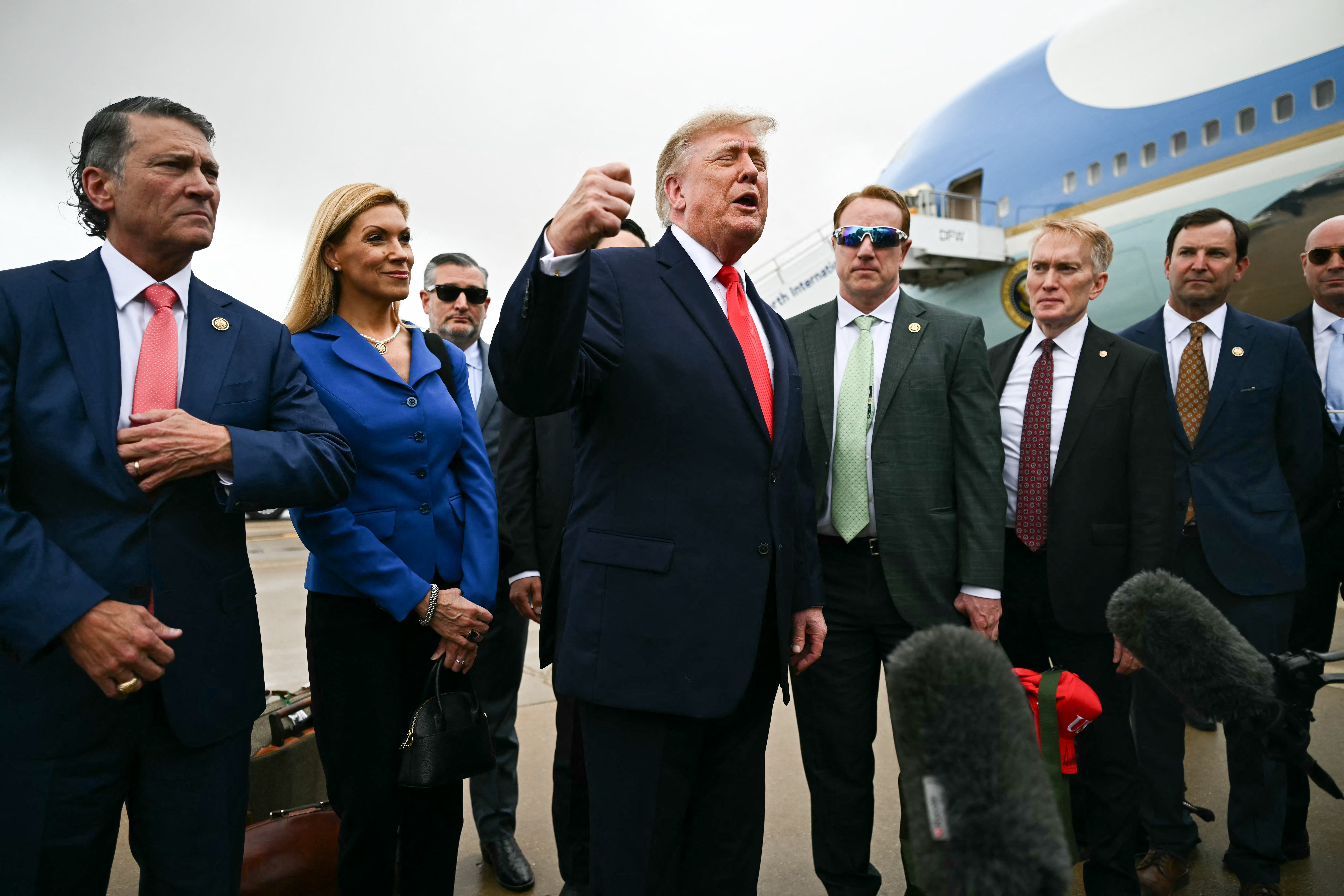 Donald Trump, flanked by allies including Texas Sen. Ted Cruz and Oklahoma Sen. James Lankford, jetted to the Southwest on Thursday to save GOP candidates