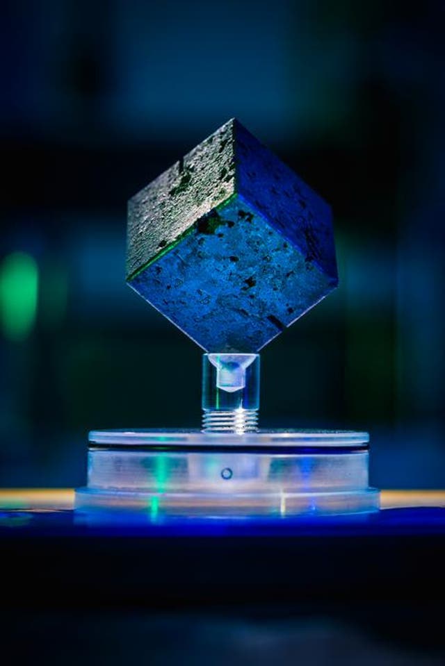 A cube of natural uranium from the German nuclear project