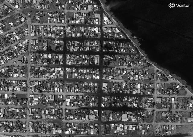 A satellite image shows San Carlos, Baja California Sur, Mexico, September 29, 2026, after Hurricane Polo ( Vantour )
