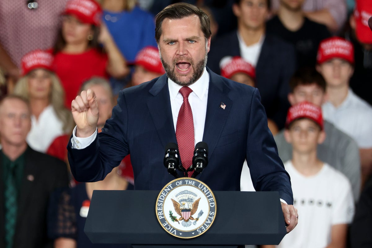 Vance loses it on heckler during his speech: ‘That guy is a Democrat plant’