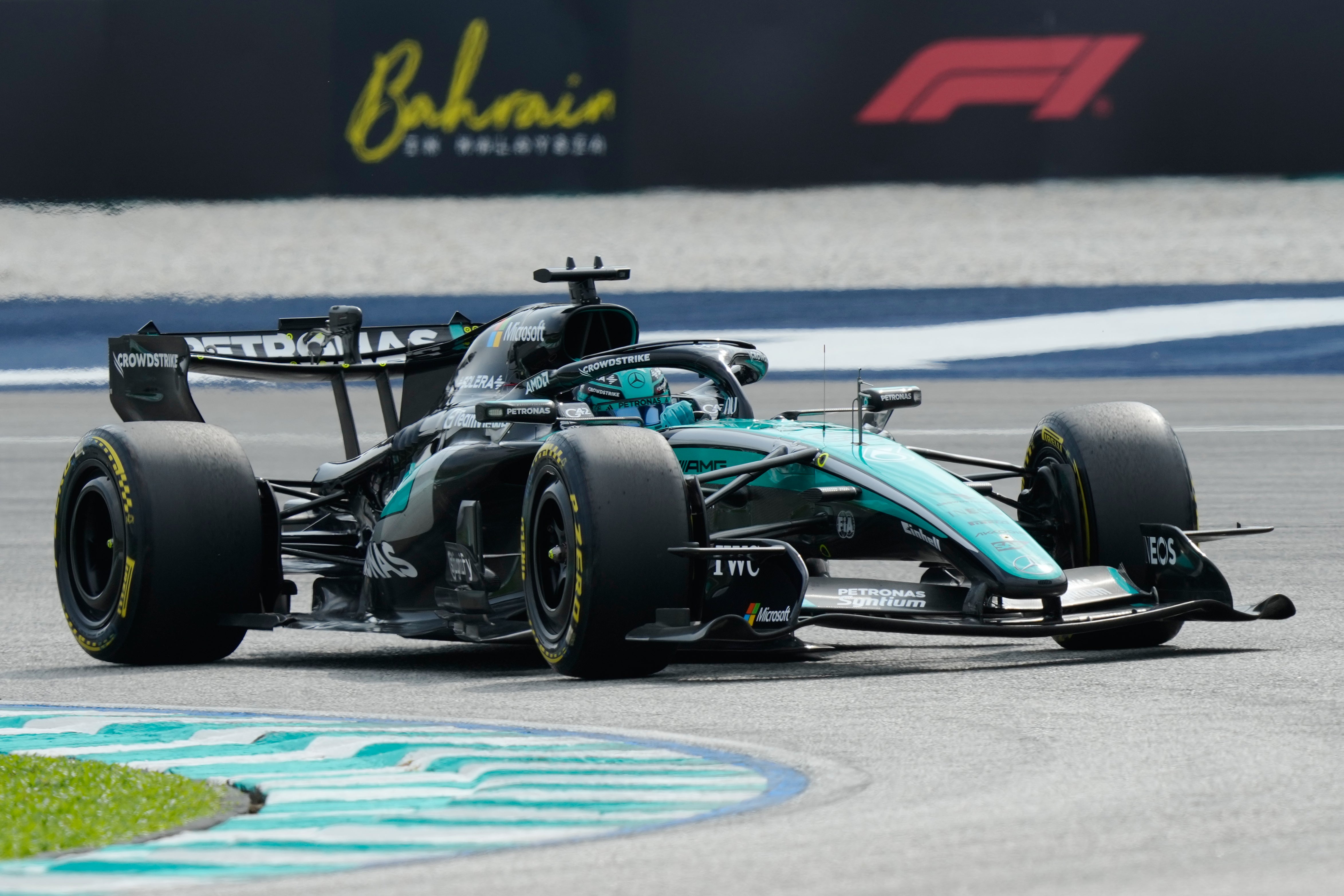 Mercedes’ George Russell has work to do, according to Max Verstappen (Aijaz Rahi/AP) (AP)