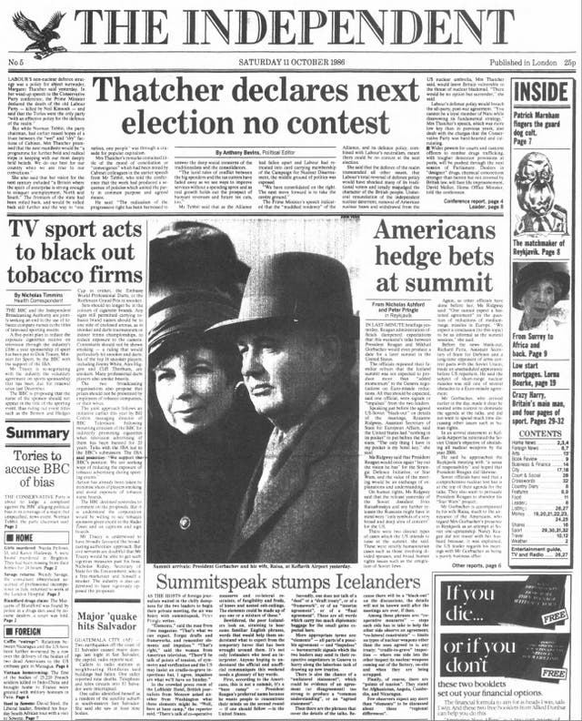 The Independent was founded 40 years ago