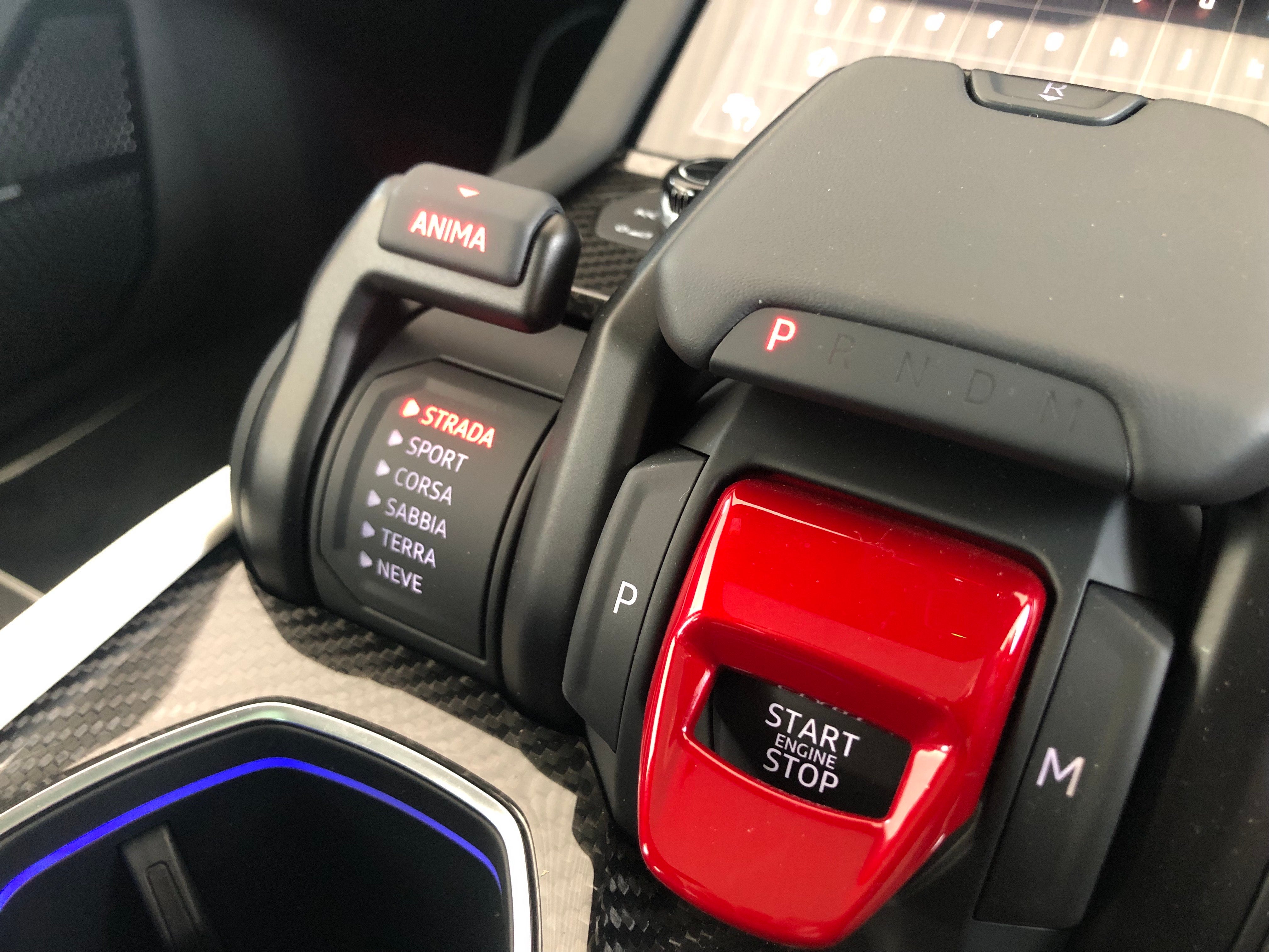 Horsepower for courses: Among the aircraft style cabin controls, switchable specific settings offer driving suited to different terrain