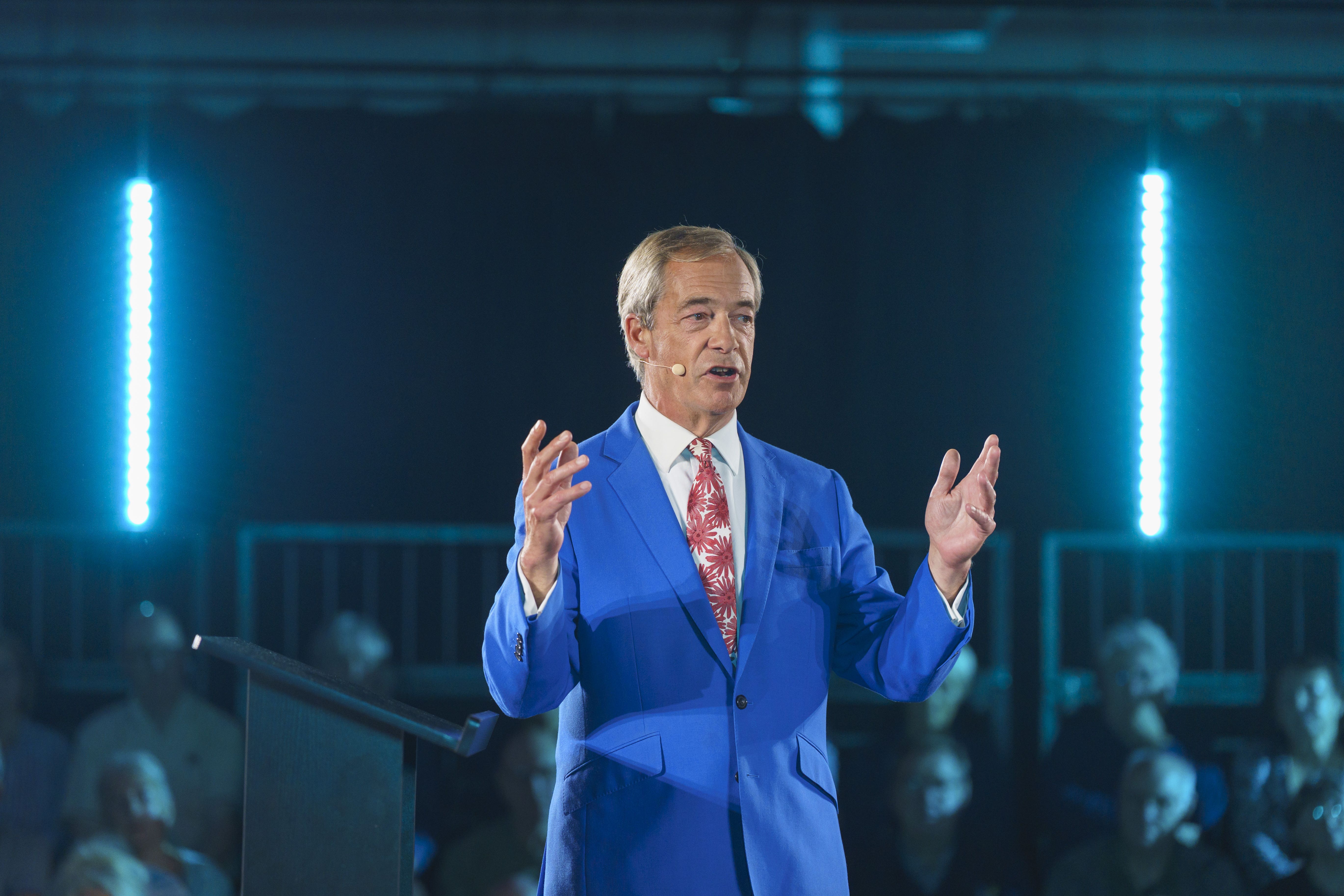 Nigel Farage says a ‘state of national emergency’ is happening at UK borders (PA Wire)