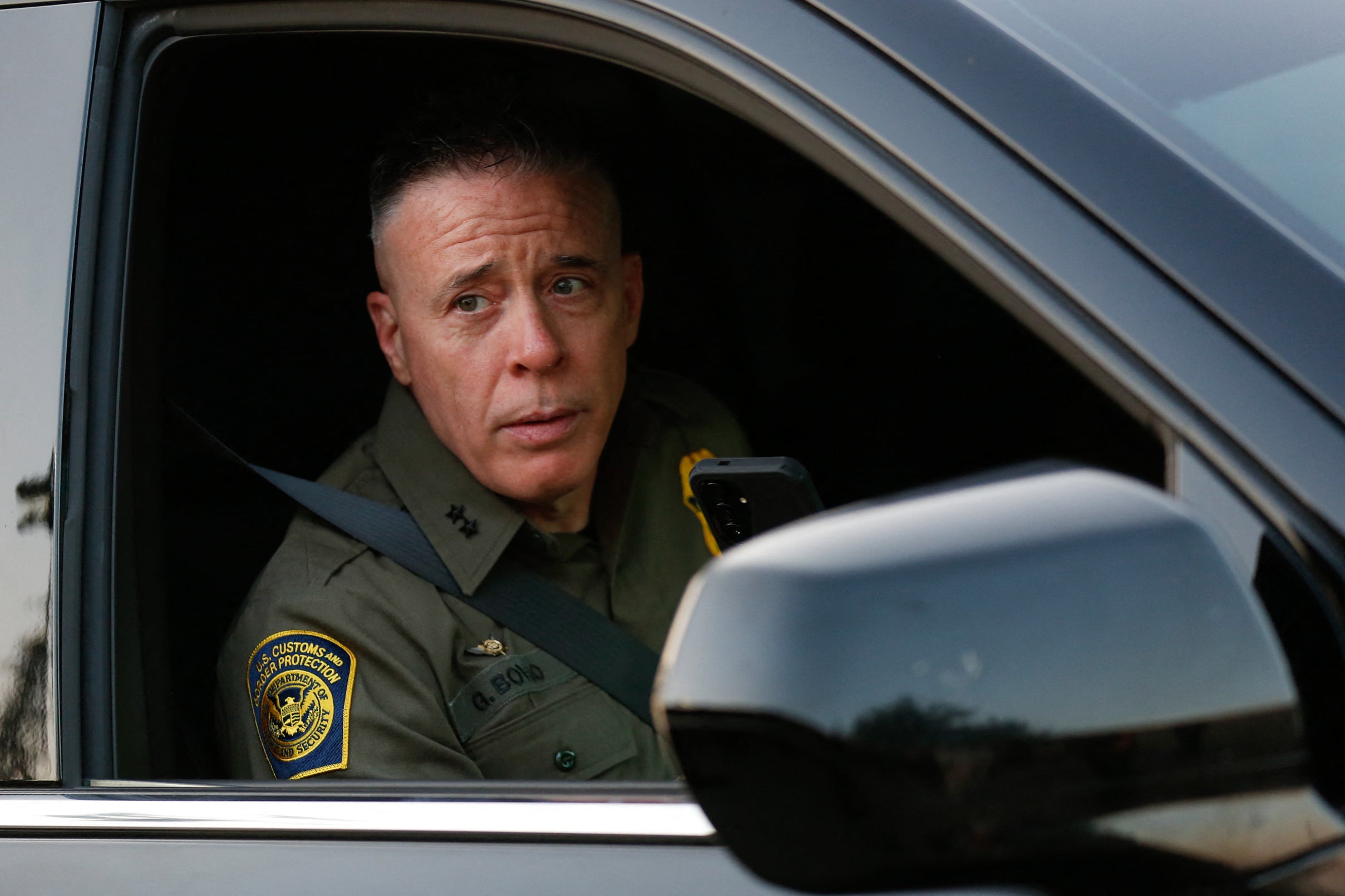 Johnson made the allegedly defamatory comments during a ride-along with then-Border Patrol ‘commander-at-large’ Gregory Bovino, who oversaw a surge of immigration officers into Democratic cities, sparking a series of violent confrontations