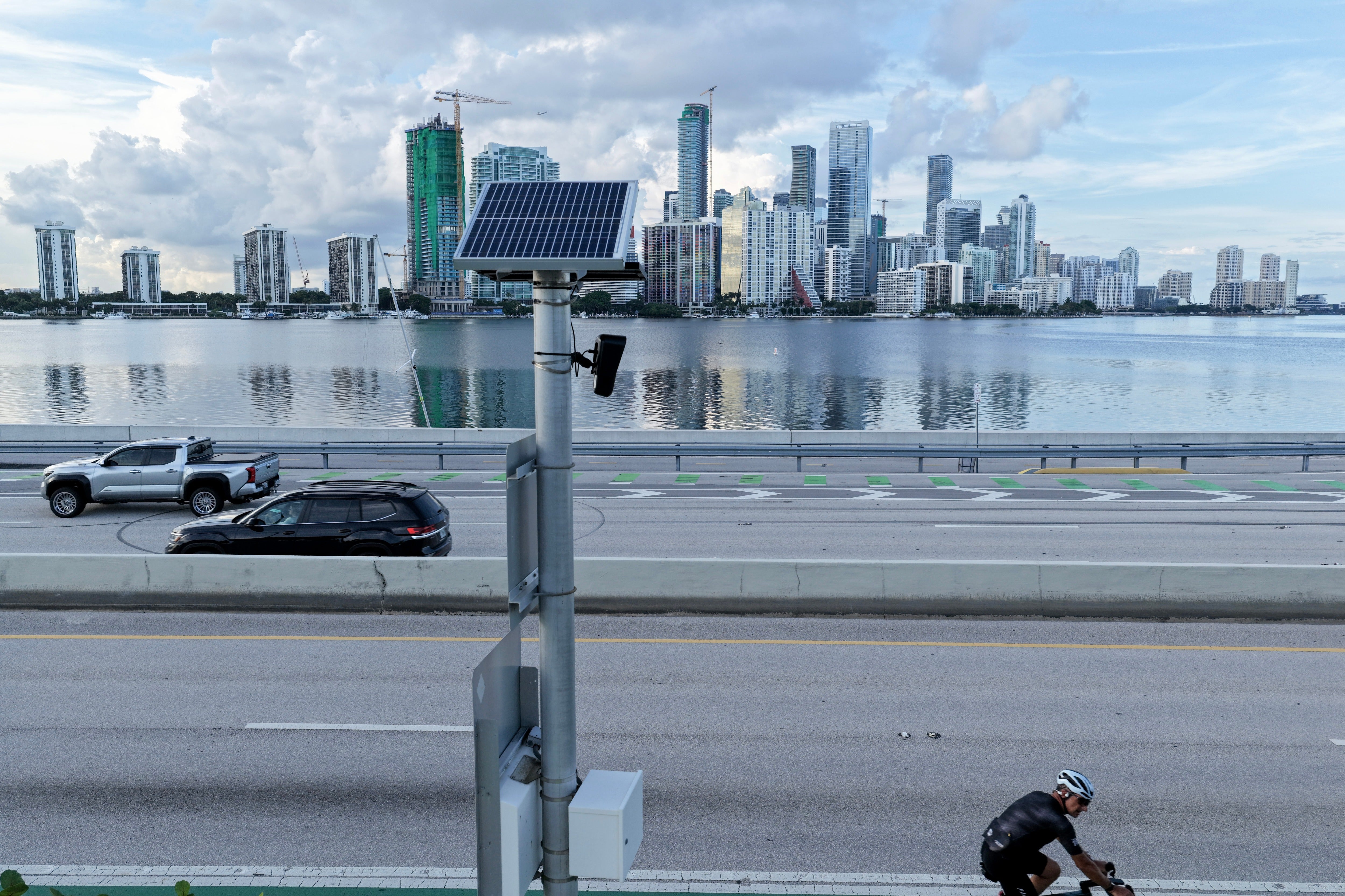 Flock has defended its technology as a crime-fighting tool, but also said it ‘strongly supports legislation establishing guardrails governing License Plate Reader use’ (Getty Images)