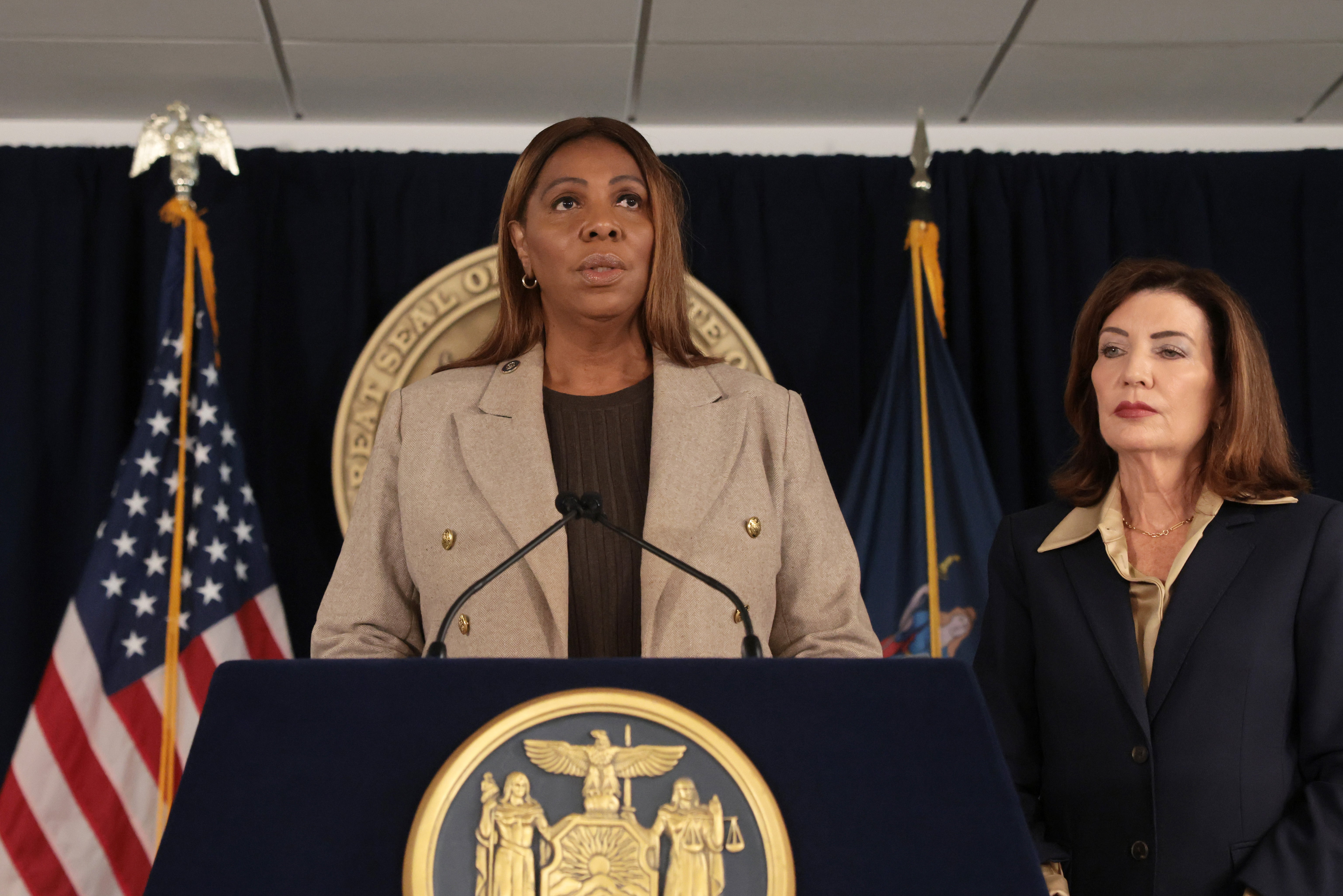 Letitia James, who took over the investigation into the rape of a young woman at Cornell University, successfully prosecuted Donald Trump in 2024 (Getty)