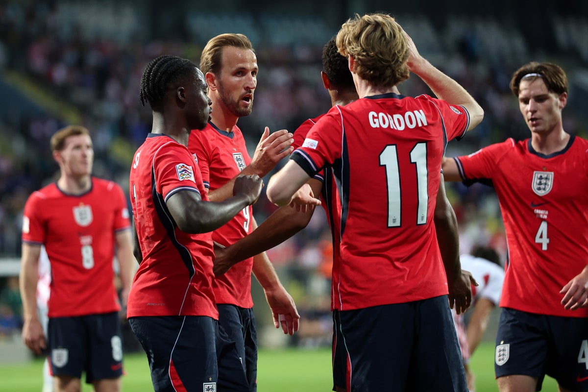 England crush Croatia 7-0 in dominant Nations League display