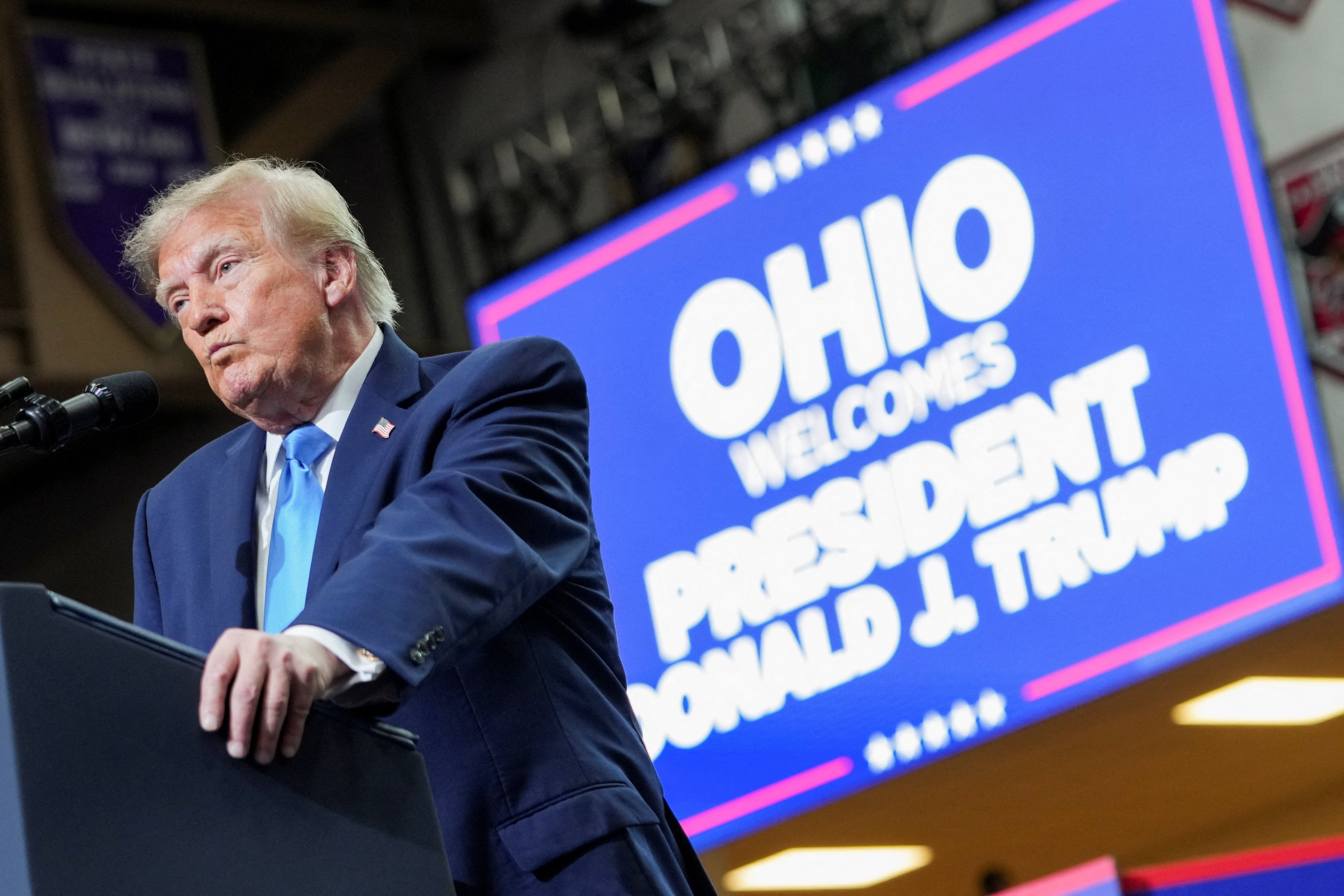 President Donald Trump has complained about the fact voters are dissatisfied with the economy (Reuters)