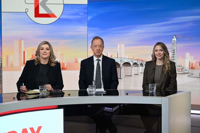 Ms Mordaunt was on Laura Kuenssberg's show with the Independent's editor in chief Geordie Greig