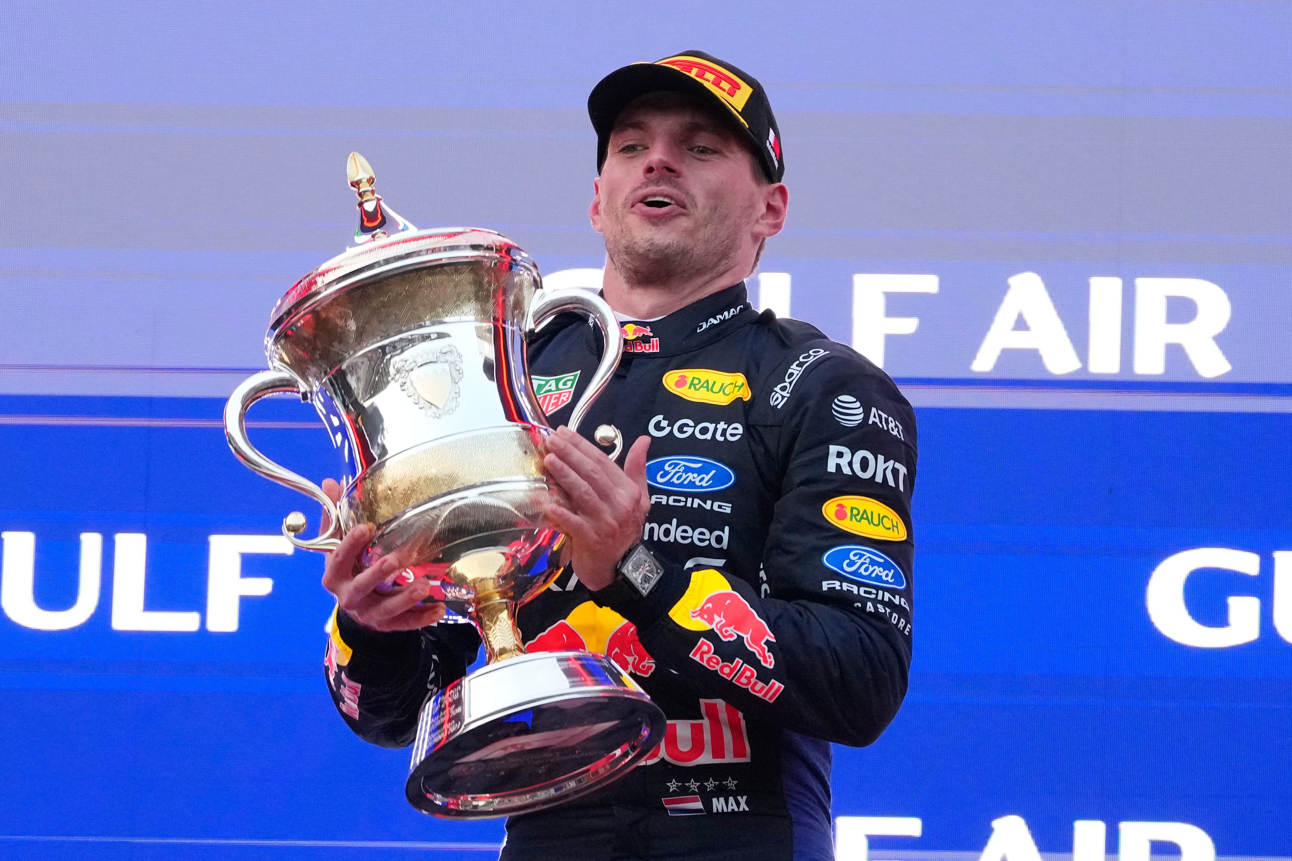 Max Verstappen eventually emerged victorious (AP Photo/Vincent Thian) (AP)