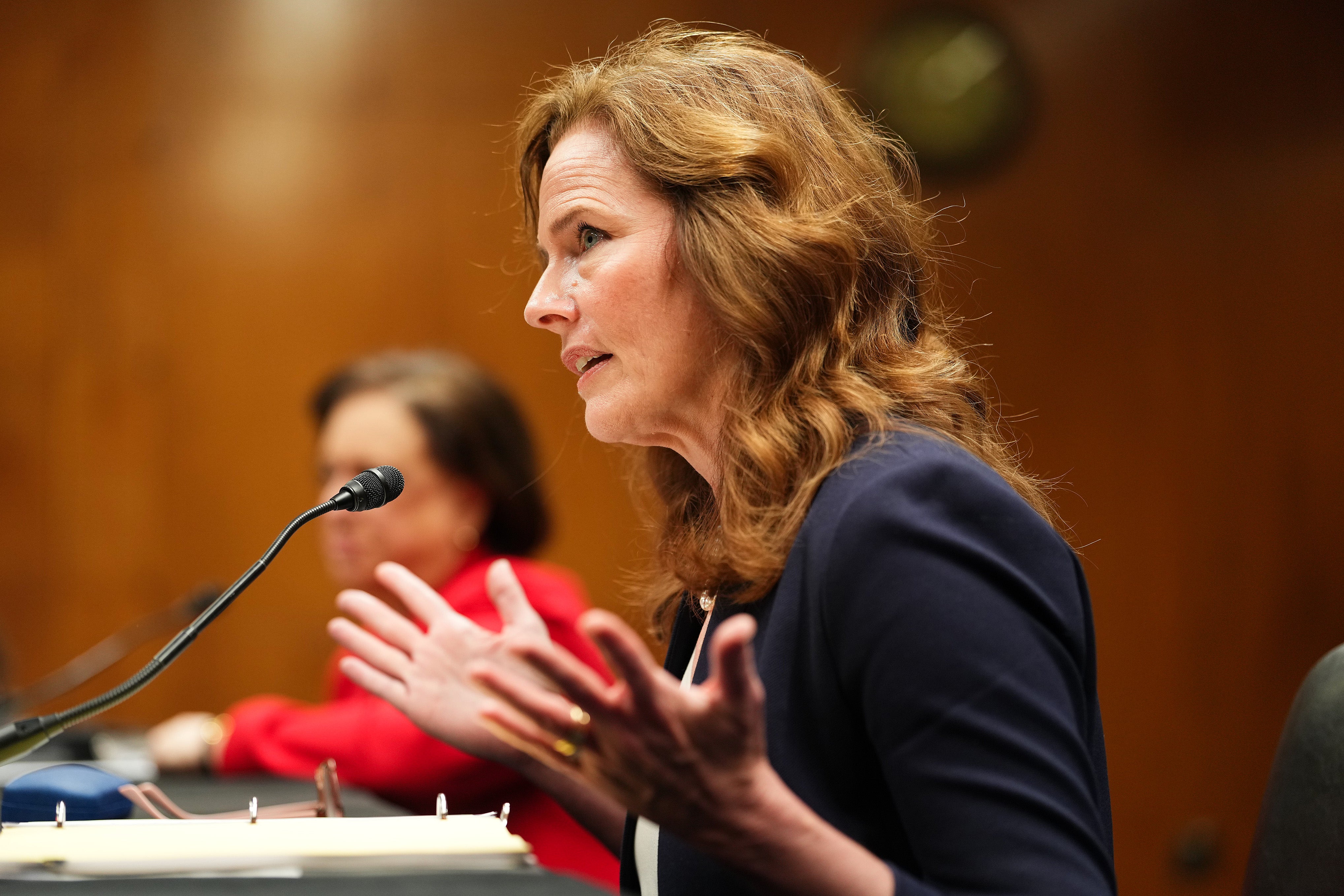 U.S. Supreme Court Associate Justice Amy Coney Barrett has testified about the safety risks that justices face