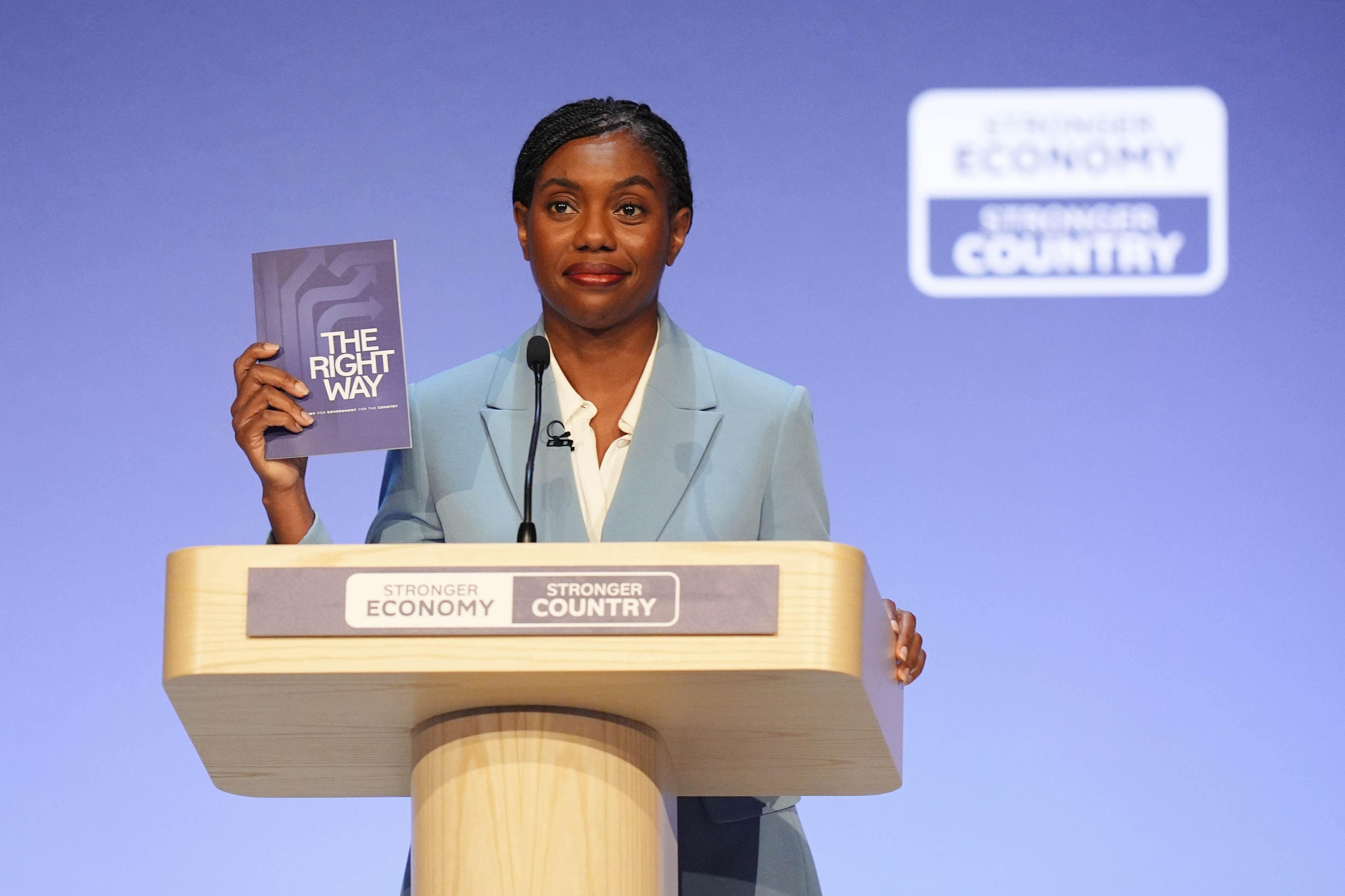 Conservative Party leader Kemi Badenoch unveiled her philosophy for government in a document titled The Right Way