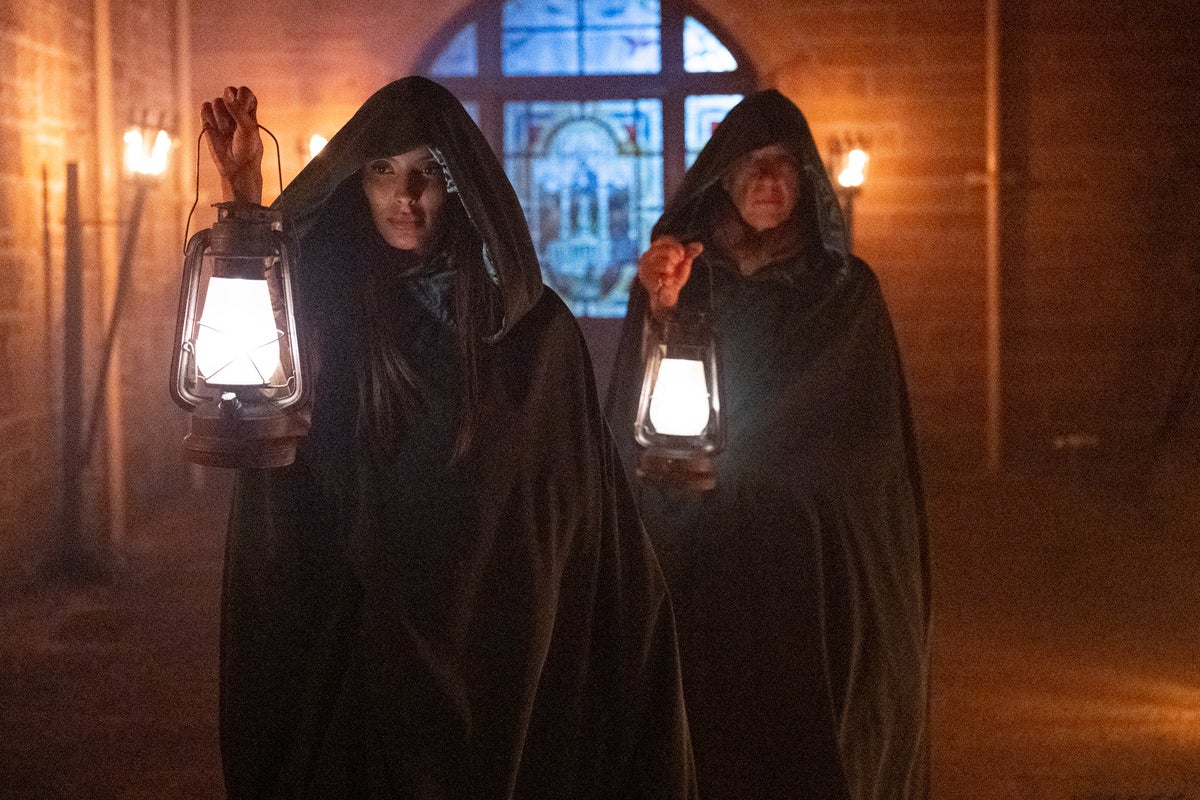 Claudia Winkleman hosts Celebrity Traitors 2026 as Maya Jama, Richard E Grant and James Acaster become Traitors