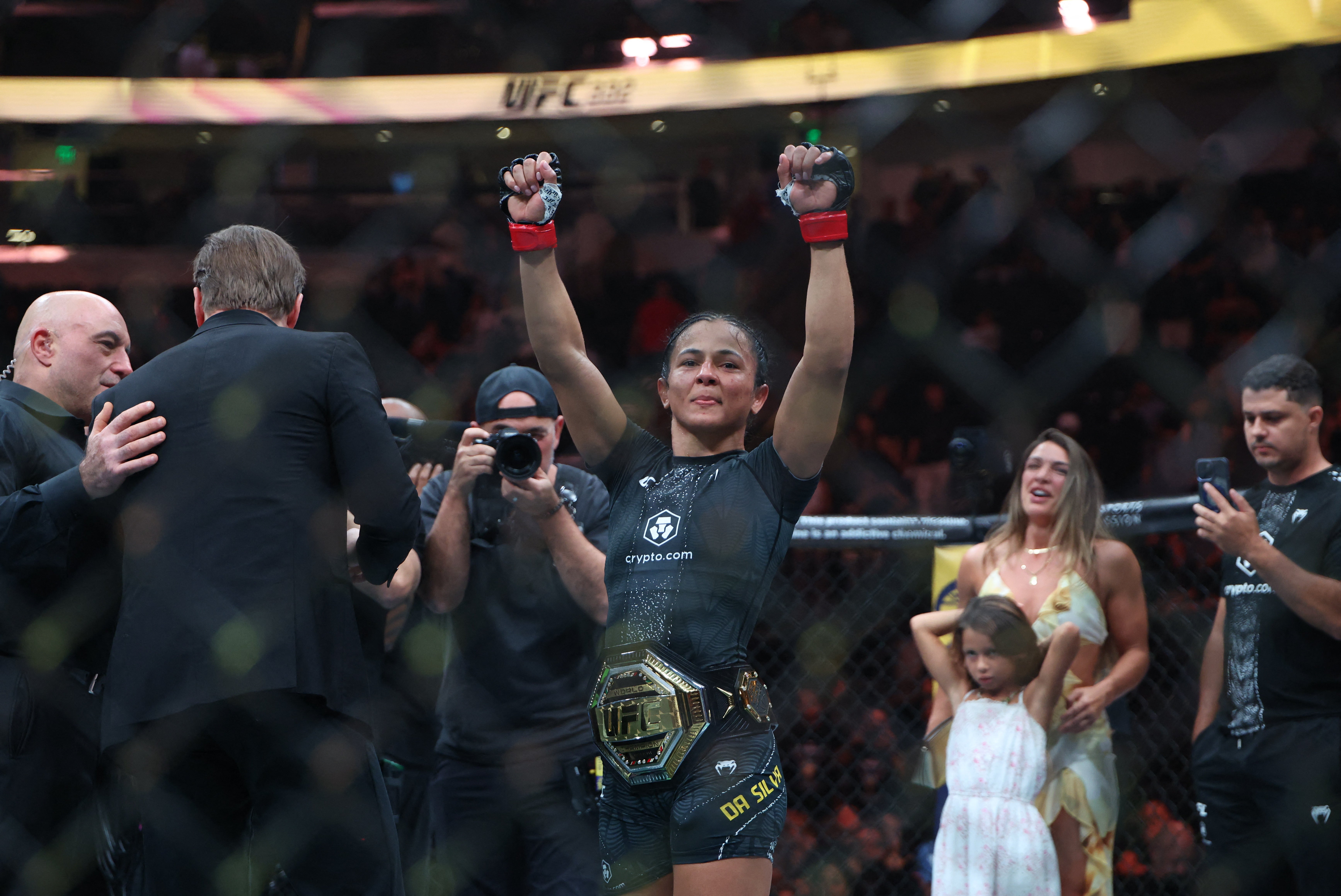 Natalia Silva was crowned new women’s flyweight champion at UFC 332