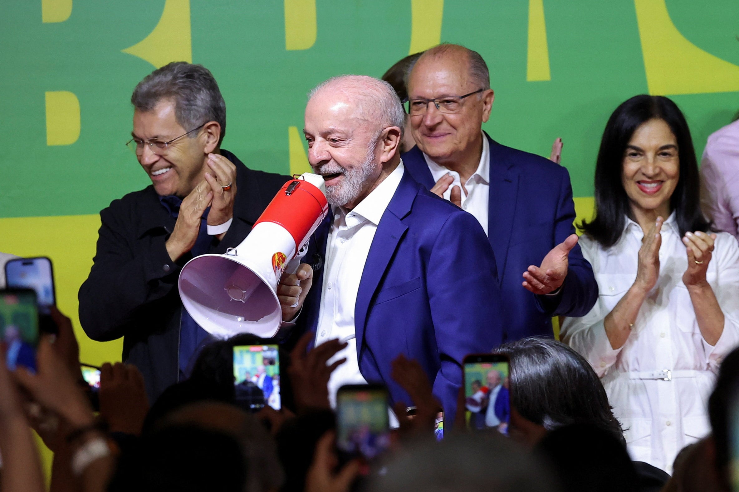 Trump compared America’s election system unfavorably to that of Brazil, whose public is currently choosing between its incumbent president Lula (pictured) and Flavio Bolsonaro, son of his predecessor Jair Bolsonaro (Reuters)