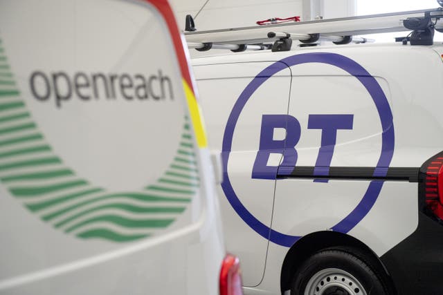 BT said TalkTalk customers will remain as such and ‘do not need to do anything differently’ (BT/PA)