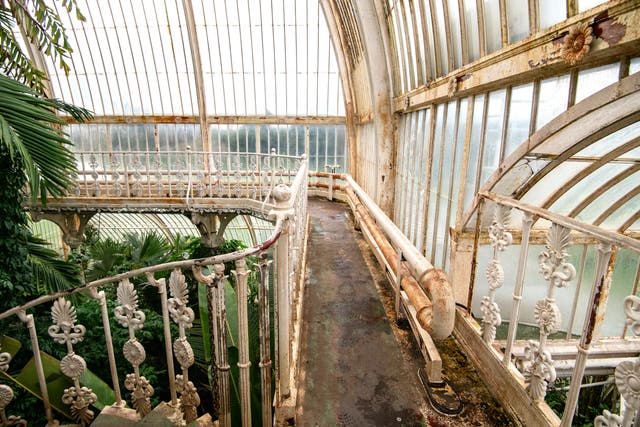 Rust on the balcony at the Palm House