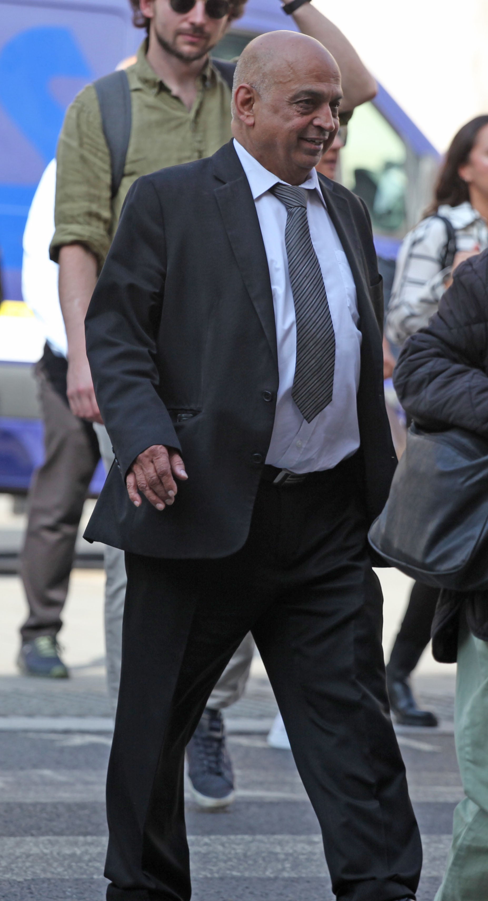 Bani Verma outside Central London County Court after hearing in will row with brother Harish