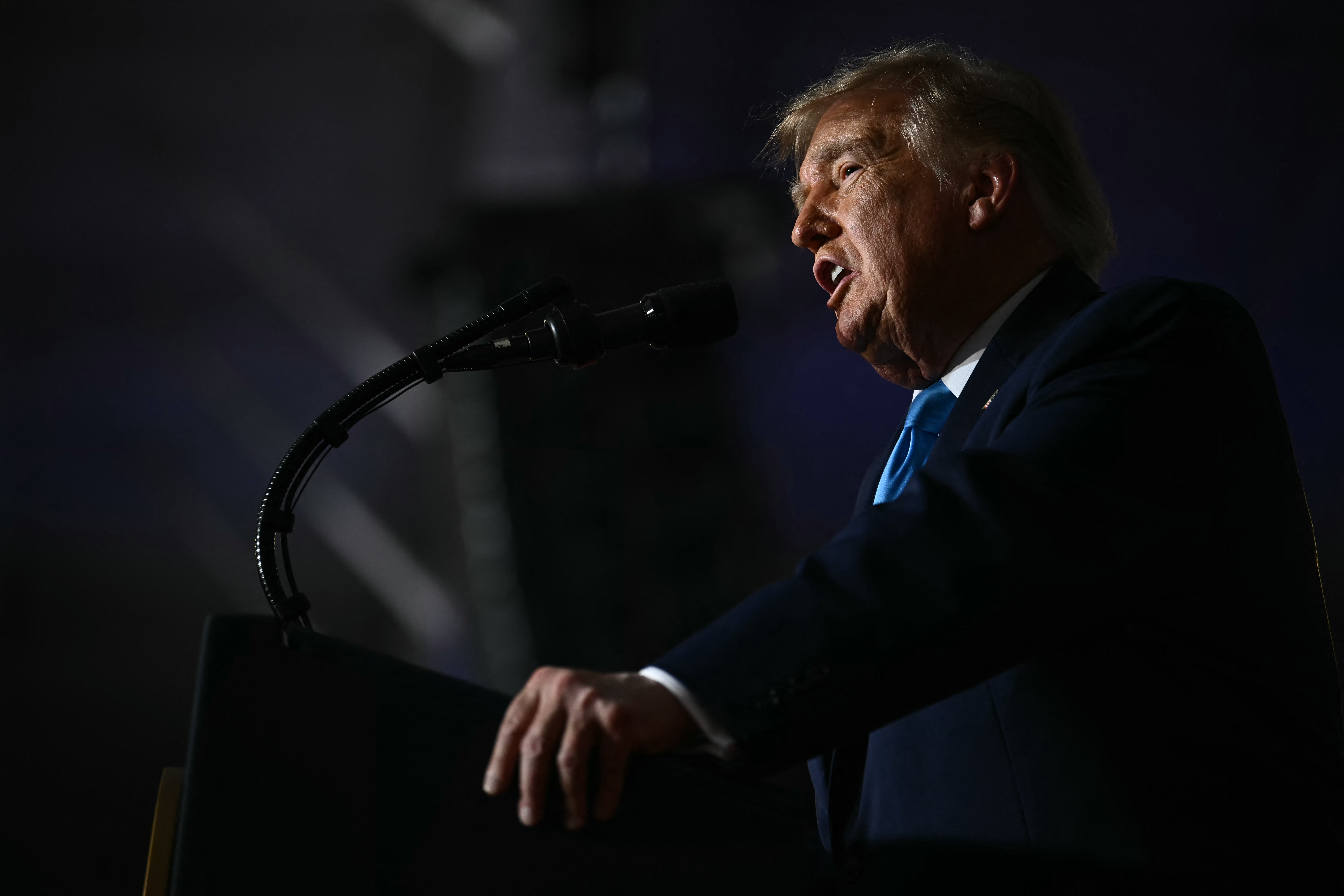 Donald Trump criticized opponents who objected to using public funds for the national broadcast campaign, calling the promotional spots ‘a rather standard thing to do’