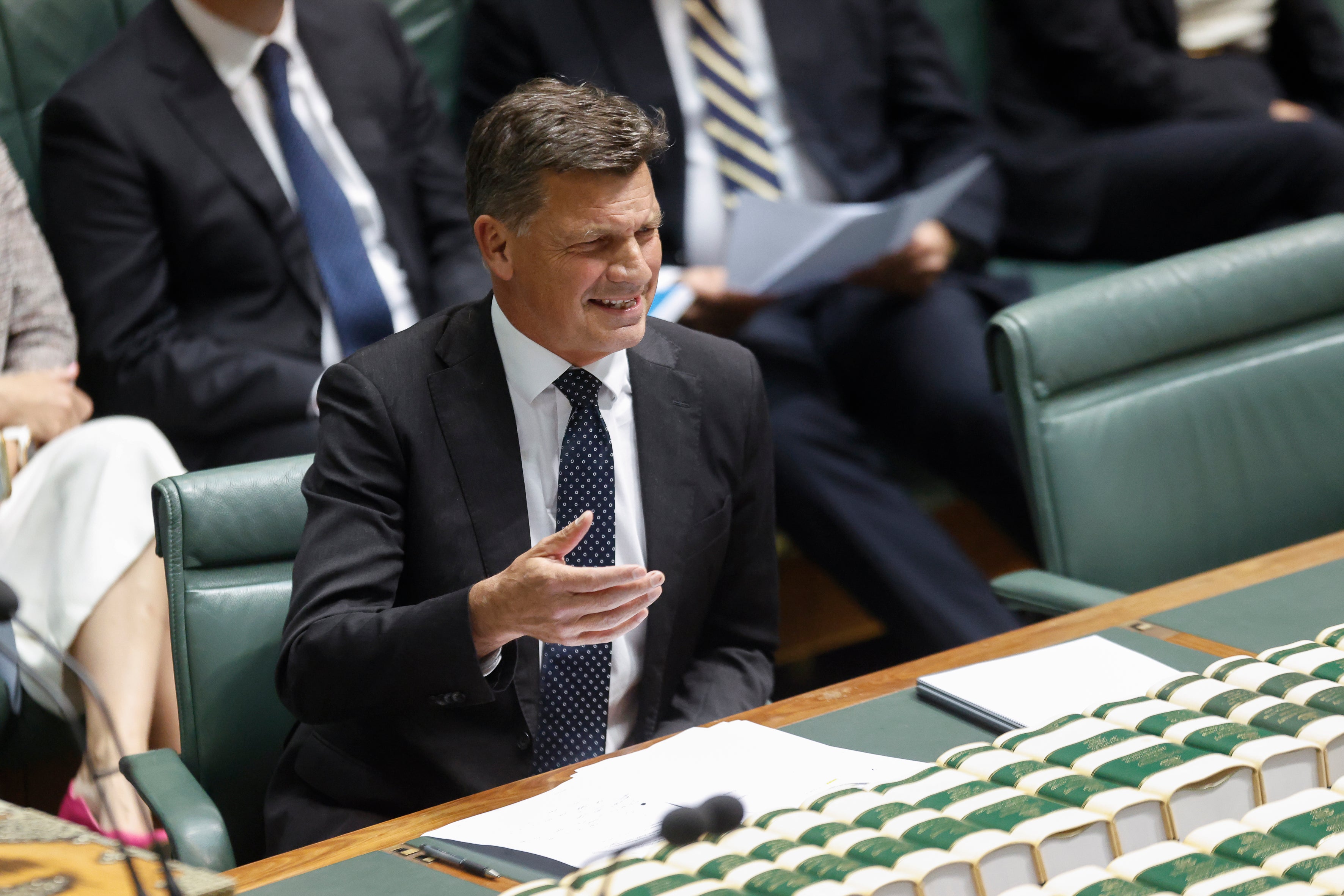 Opposition leader Angus Taylor in the parliament on 16 September 2026