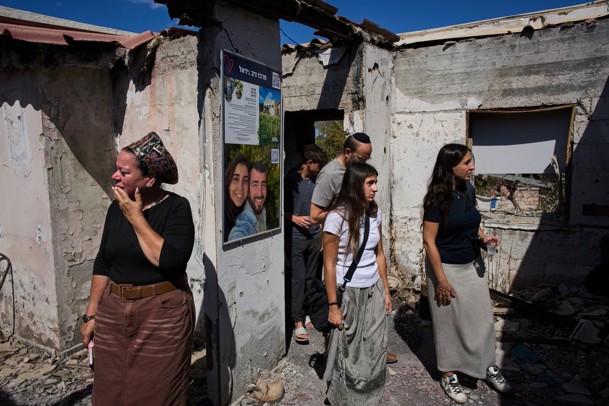 Photos of Israelis marking three years since Hamas' Oct. 7 attack as an election nears