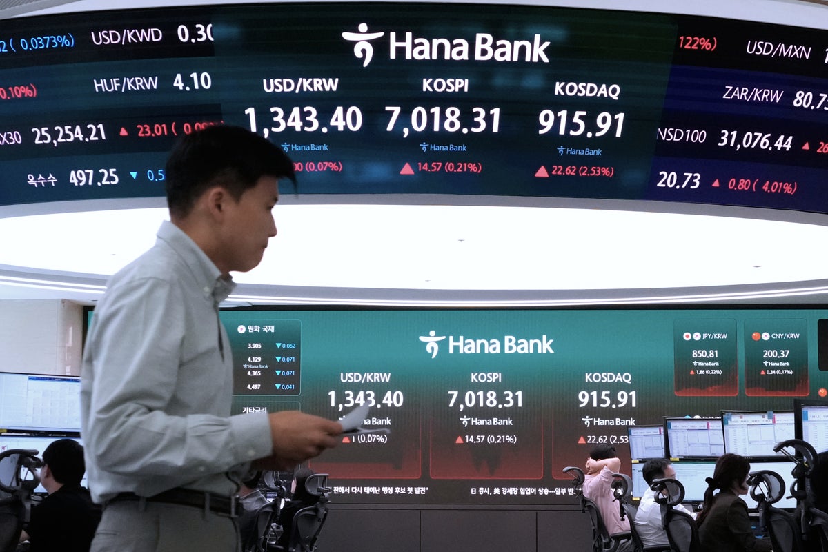 Asian markets slip as US equities hit record highs and oil stays high
