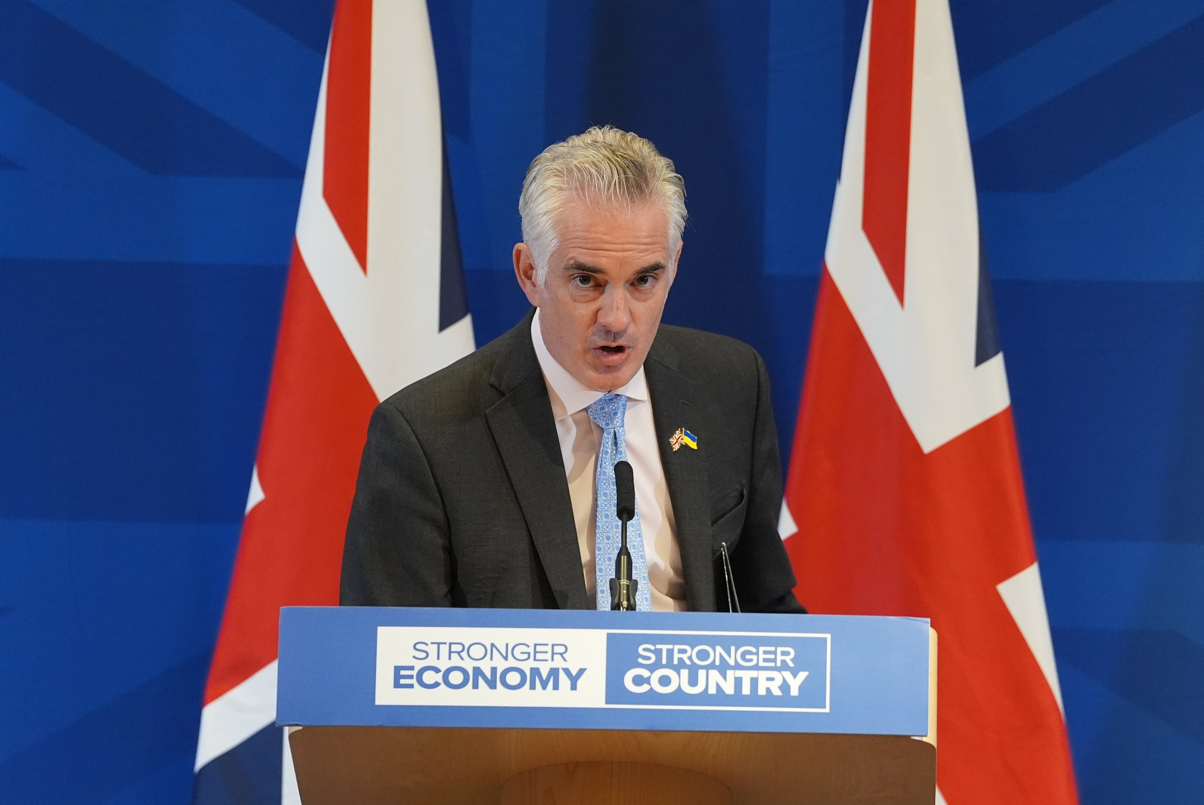 Shadow defence secretary James Cartlidge likened the phrase ‘iron dome’ to the vacuum cleaner brand name ‘Hoover’. (Maja Smiejkowska/PA)