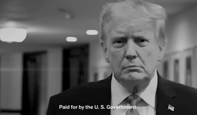 Taxpayer-funded ads featuring Trump, military imagery and glowing praise are airing nationwide ahead of the midterms, including one that claims ‘God made Trump’