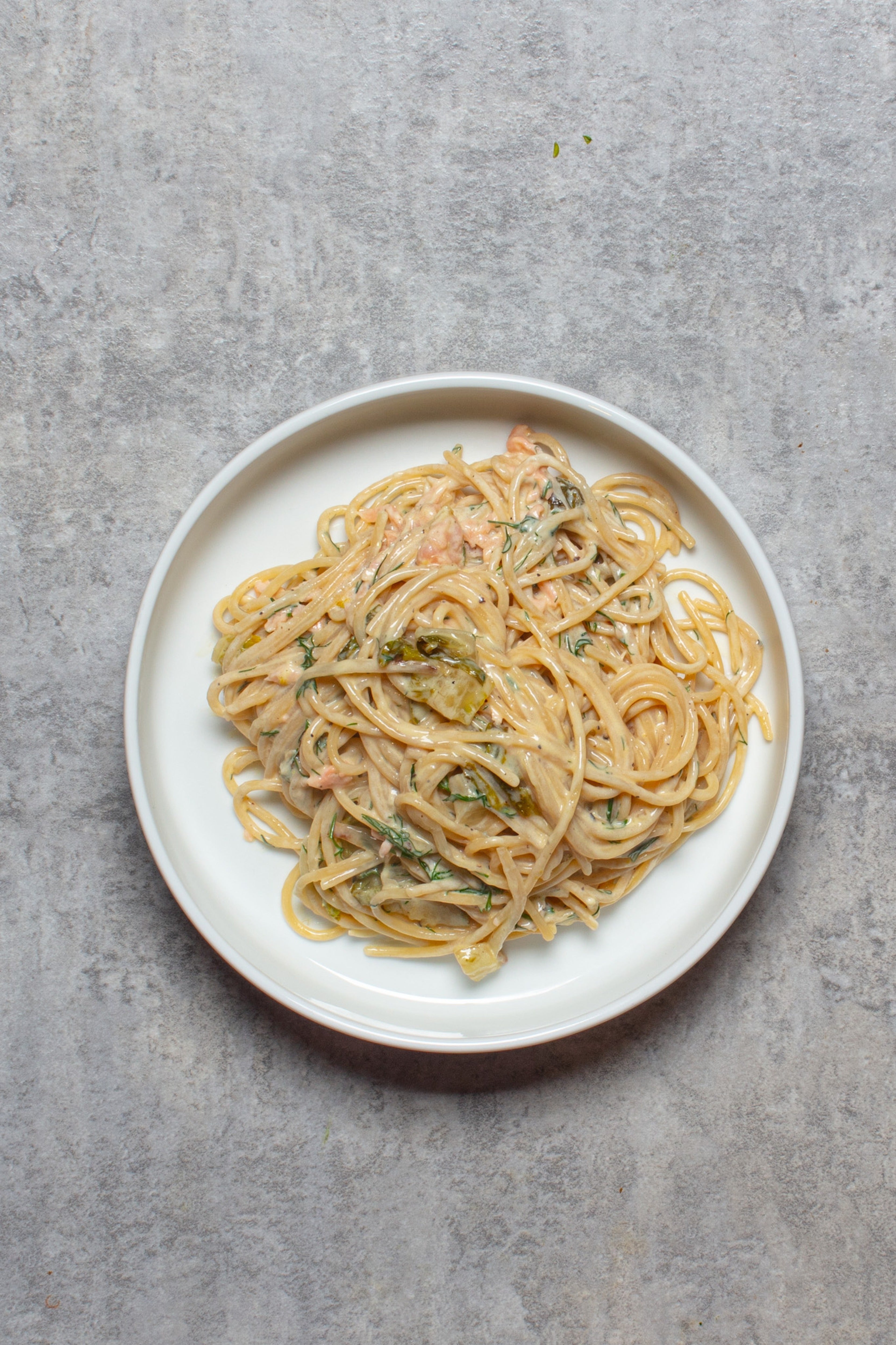 Creamy smoked salmon and dill pasta made in one pan for minimal washing-up